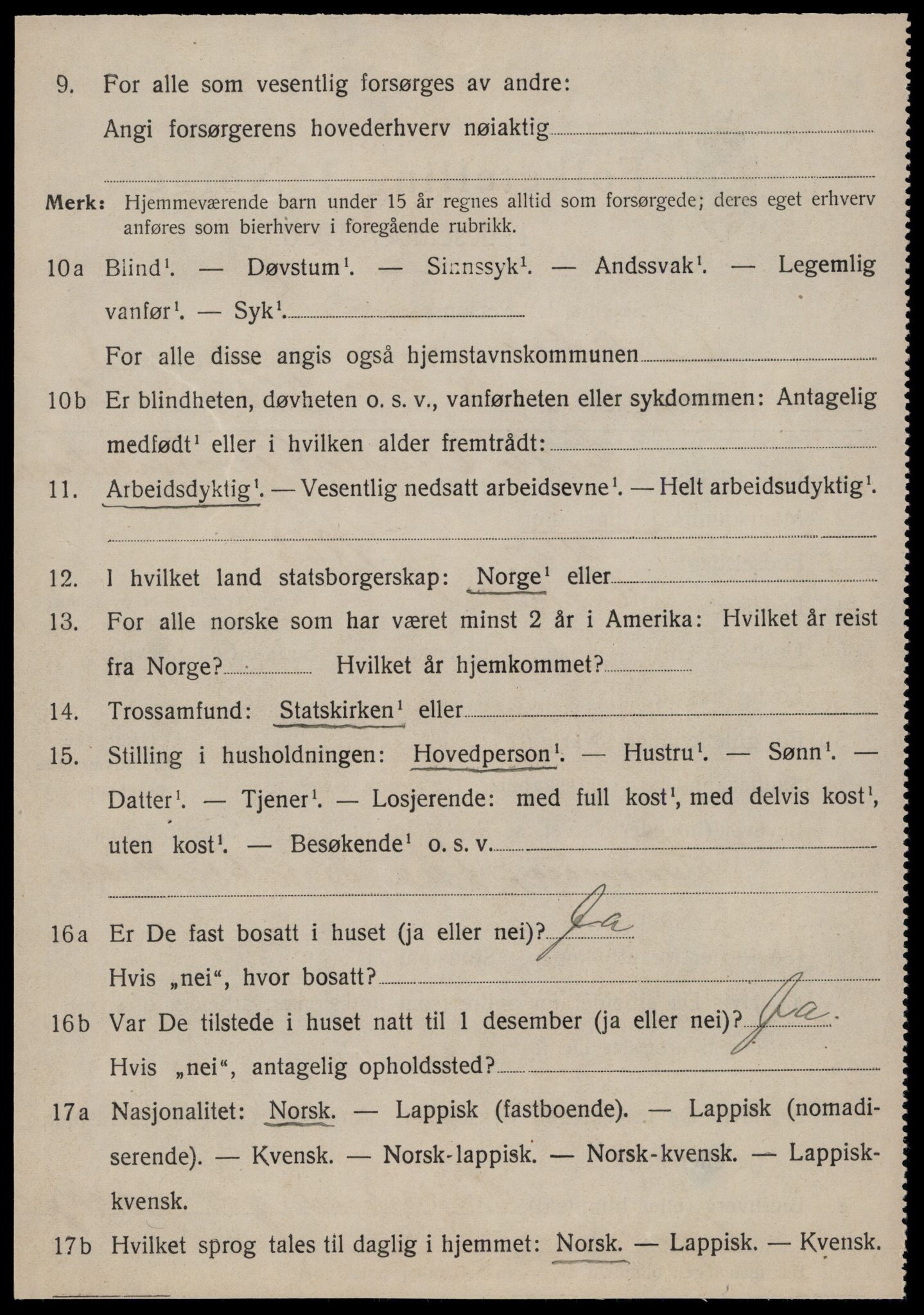 SAT, 1920 census for Orkdal, 1920, p. 6875