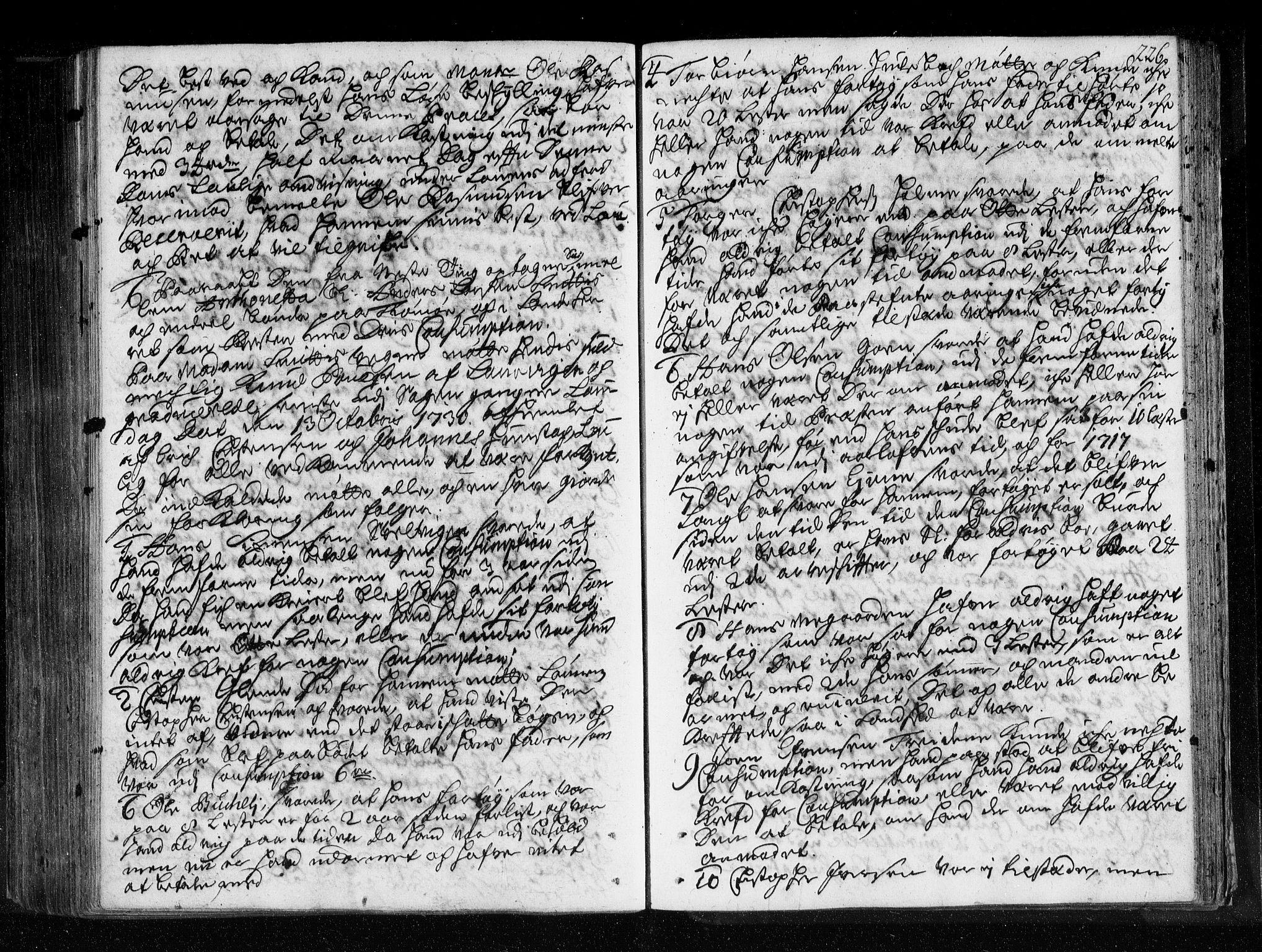 Larvik sorenskriveri, SAKO/A-83/F/Fa/L0017: Tingbok, 1729-1731, p. 225b-226a