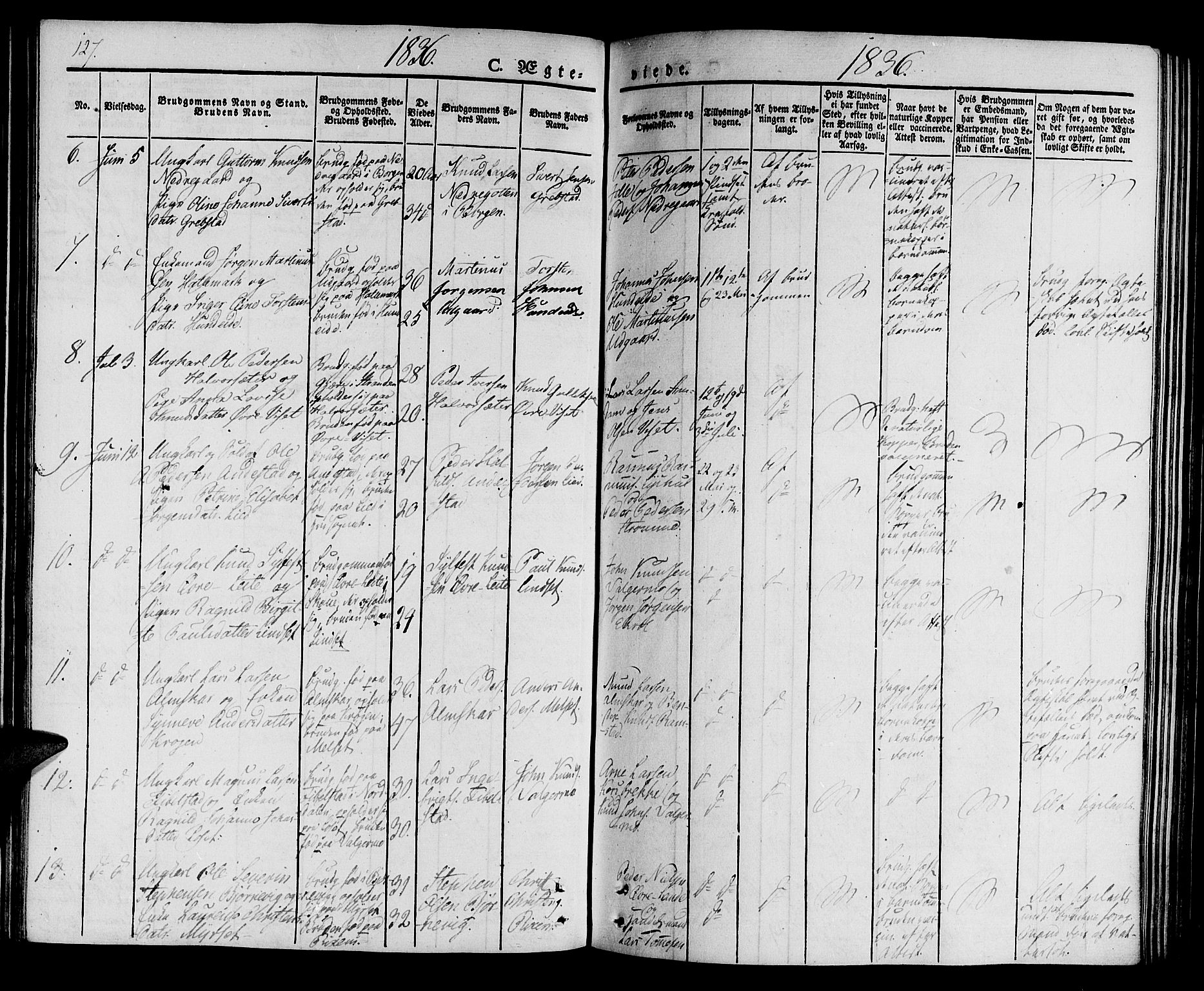 Ministerialprotokoller, klokkerbøker og fødselsregistre - Møre og Romsdal, AV/SAT-A-1454/522/L0311: Parish register (official) no. 522A06, 1832-1842, p. 127