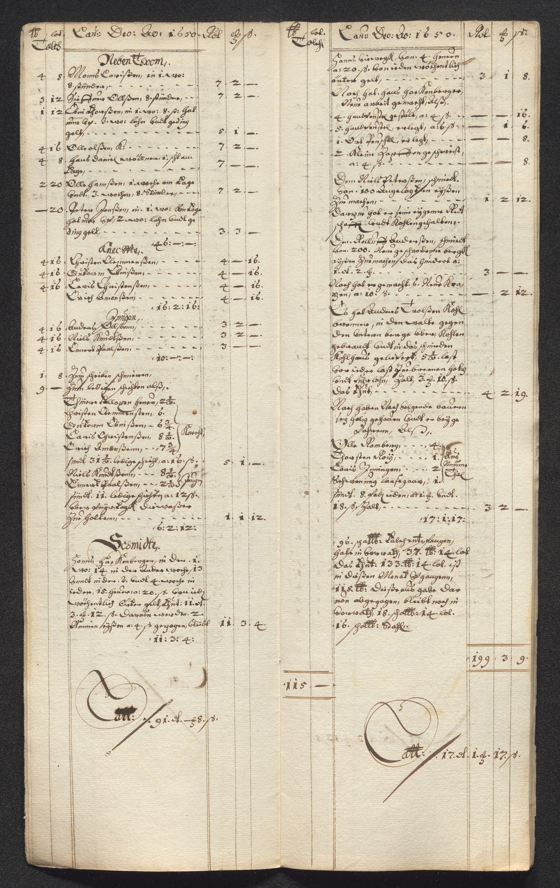 Kongsberg Sølvverk 1623-1816, SAKO/EA-3135/001/D/Dc/Dcd/L0024: Utgiftsregnskap for gruver m.m. , 1650, p. 175