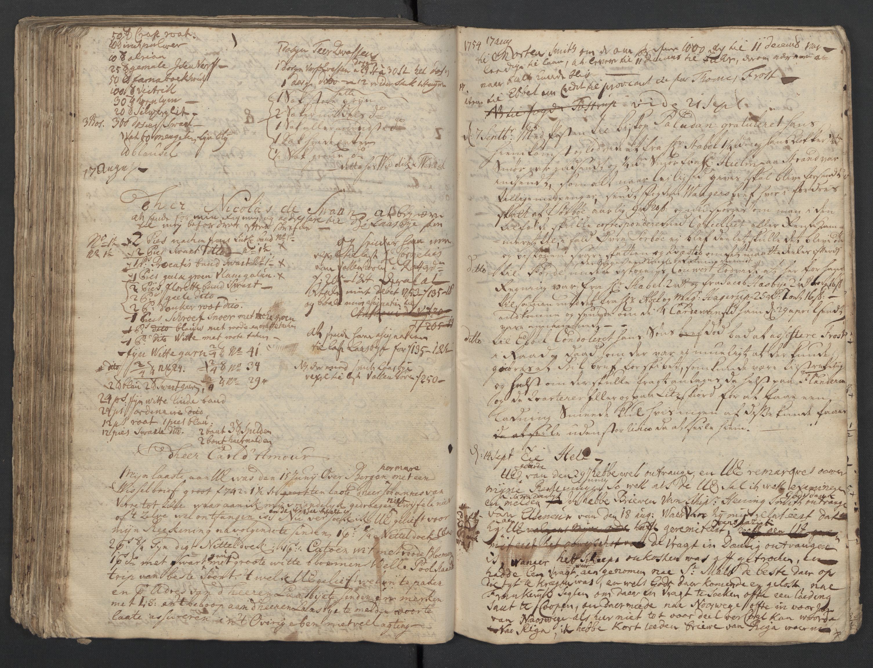 Pa 0119 - Smith, Lauritz Andersen og Lauritz Lauritzen, SAST/A-100231/O/L0001: Kopibøker m.m., 1746-1755, p. 190