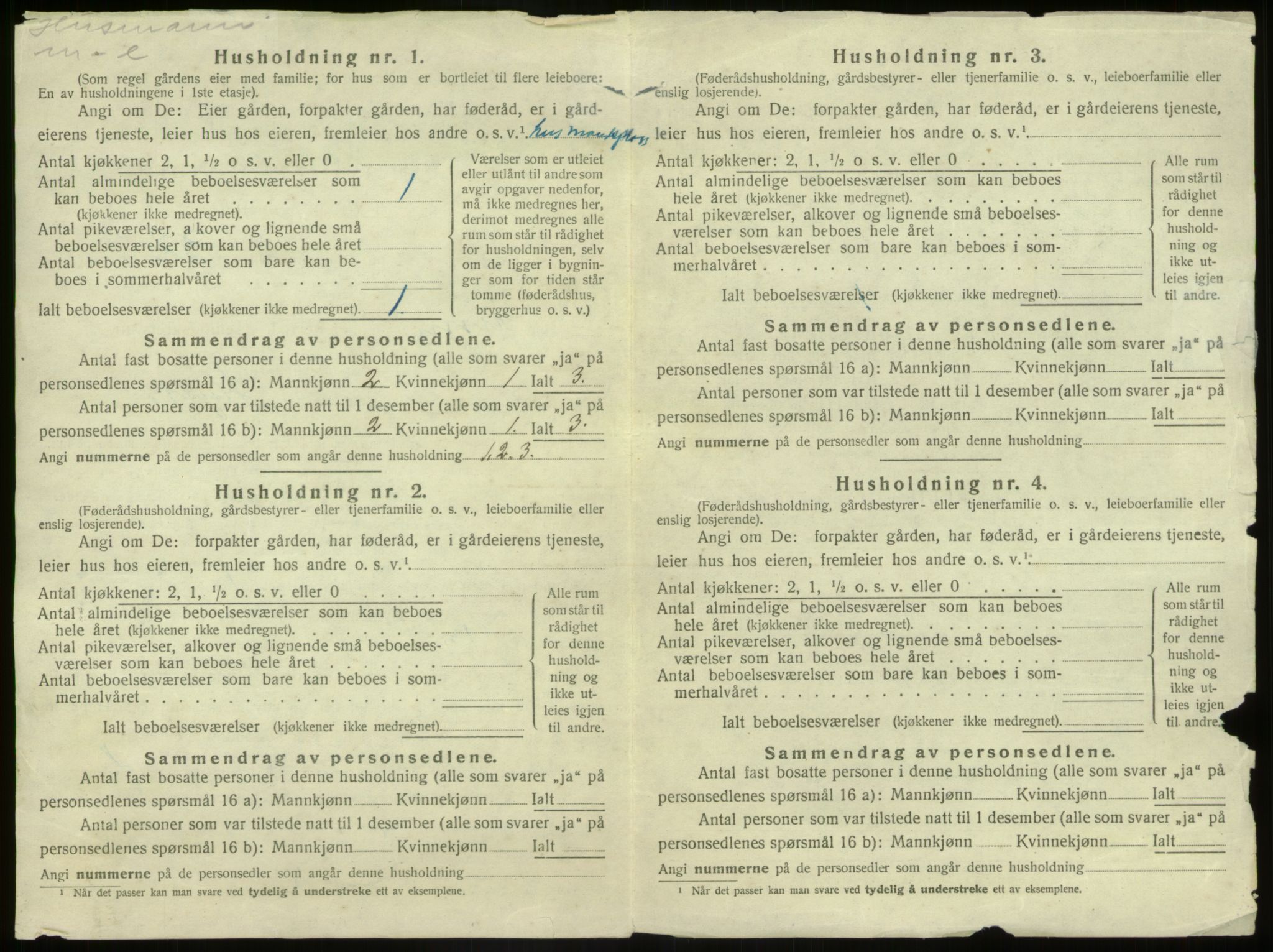 SAB, 1920 census for Kinn, 1920, p. 1798