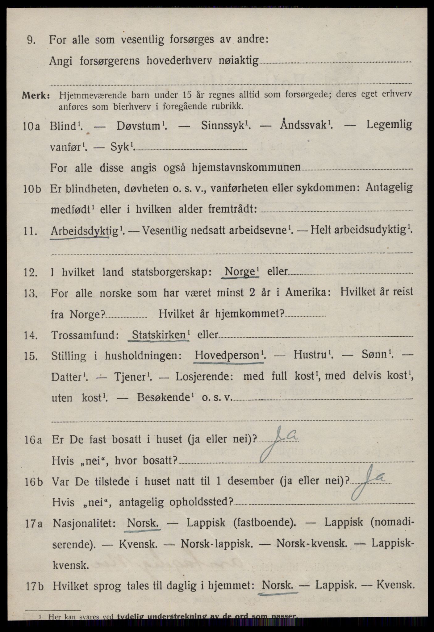 SAT, 1920 census for Oppdal, 1920, p. 10356