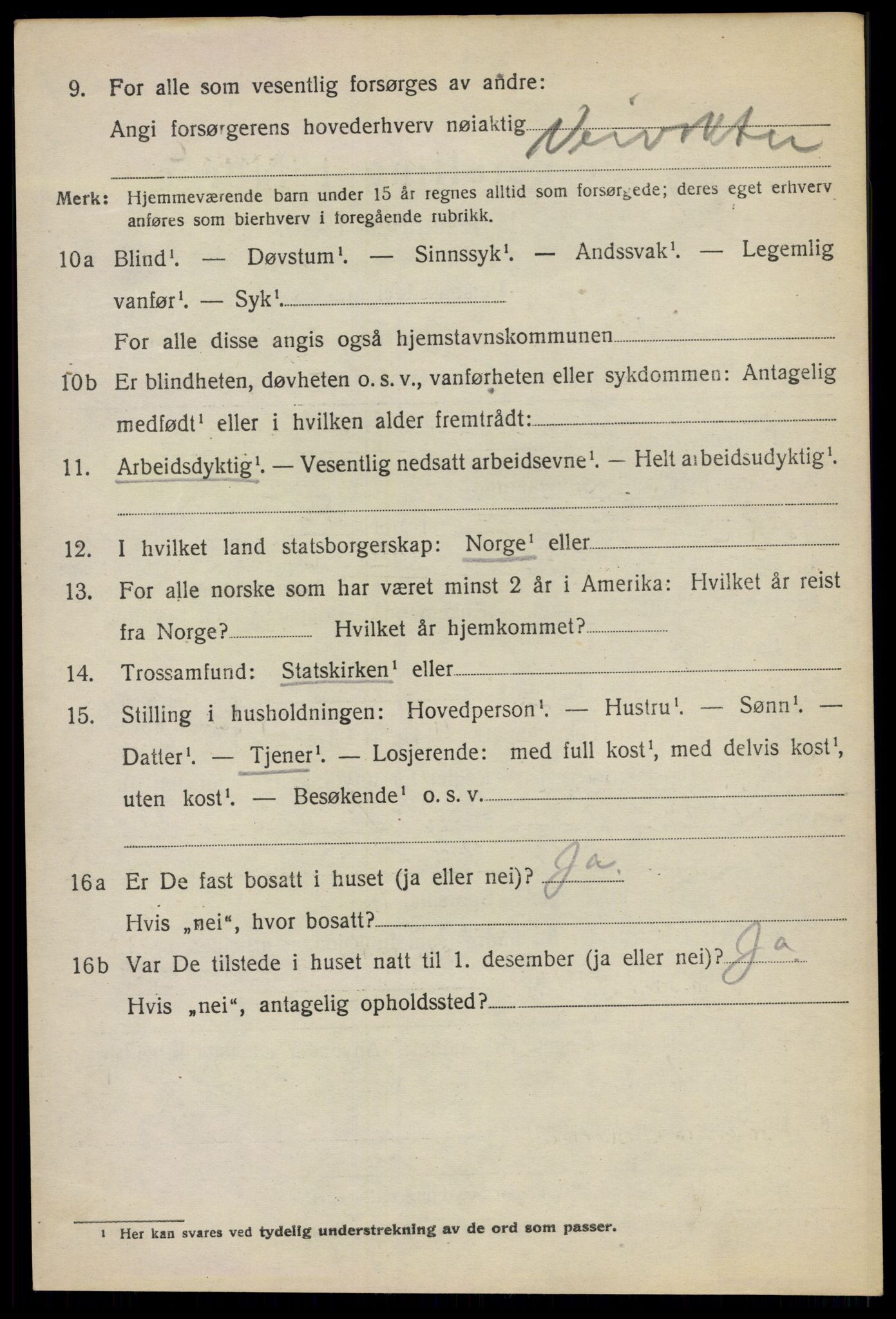 SAO, 1920 census for Asker, 1920, p. 3521