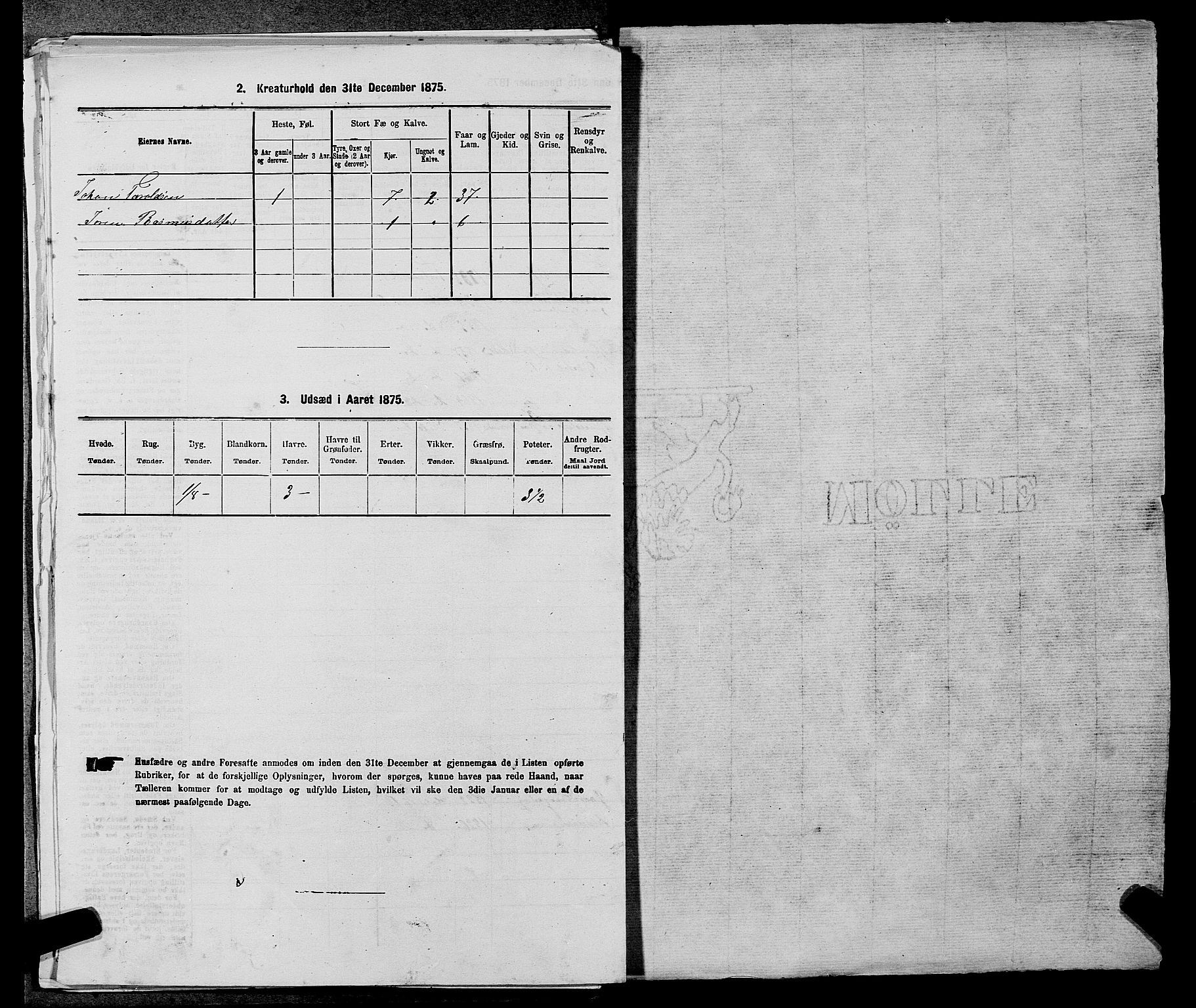 SAST, 1875 census for 1128P Høgsfjord, 1875, p. 742