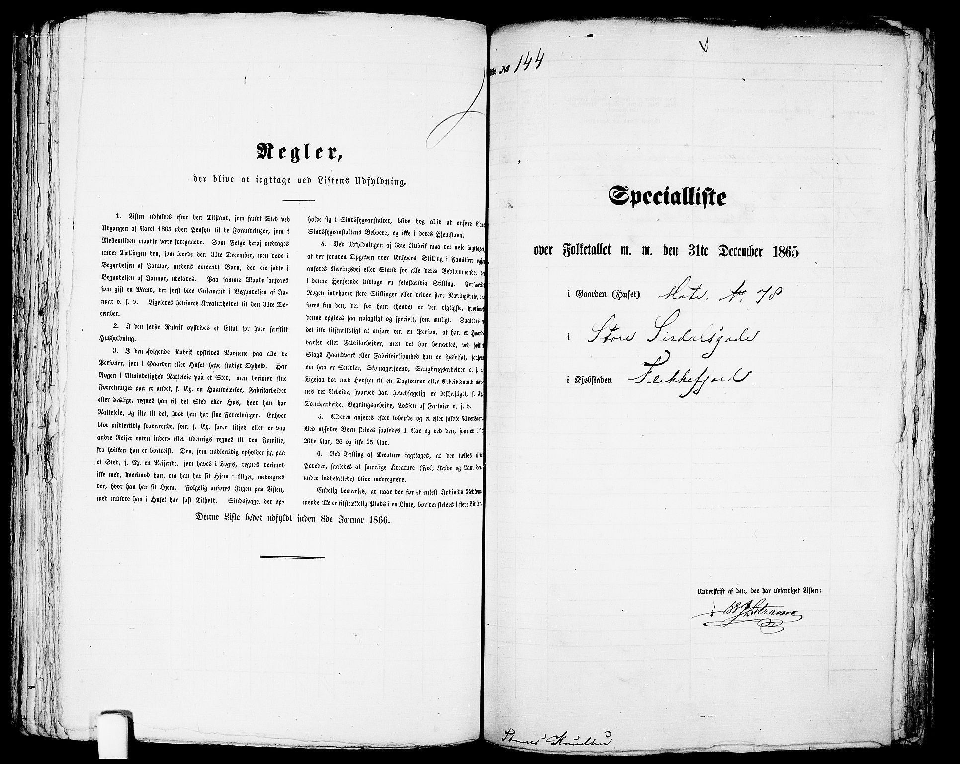 RA, 1865 census for Flekkefjord/Flekkefjord, 1865, p. 298