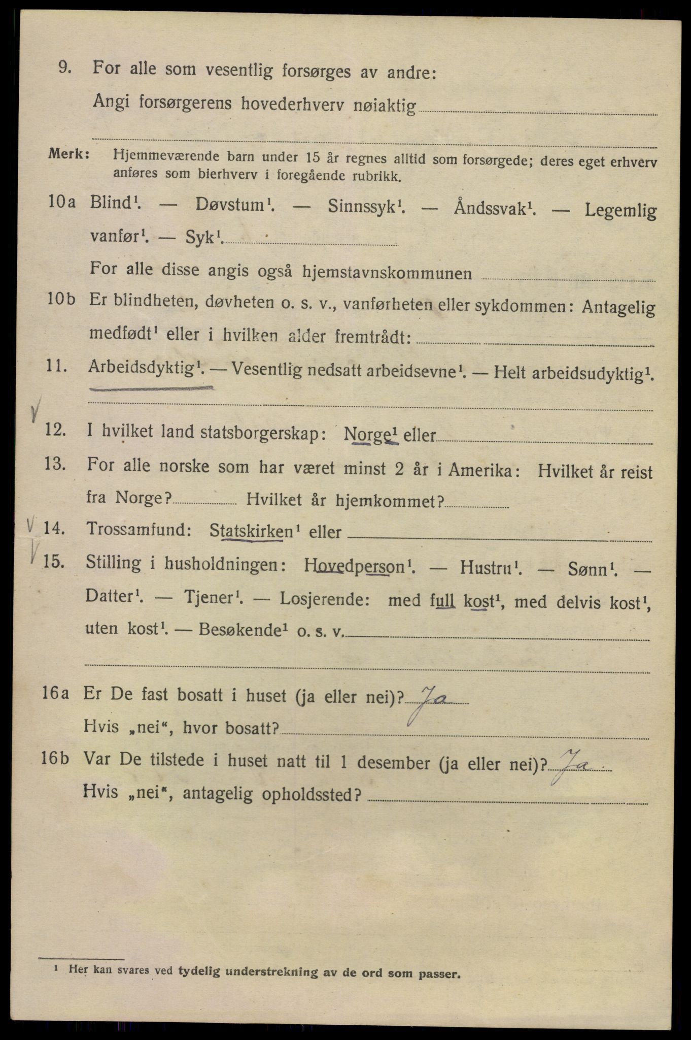 SAO, 1920 census for Kristiania, 1920, p. 585030