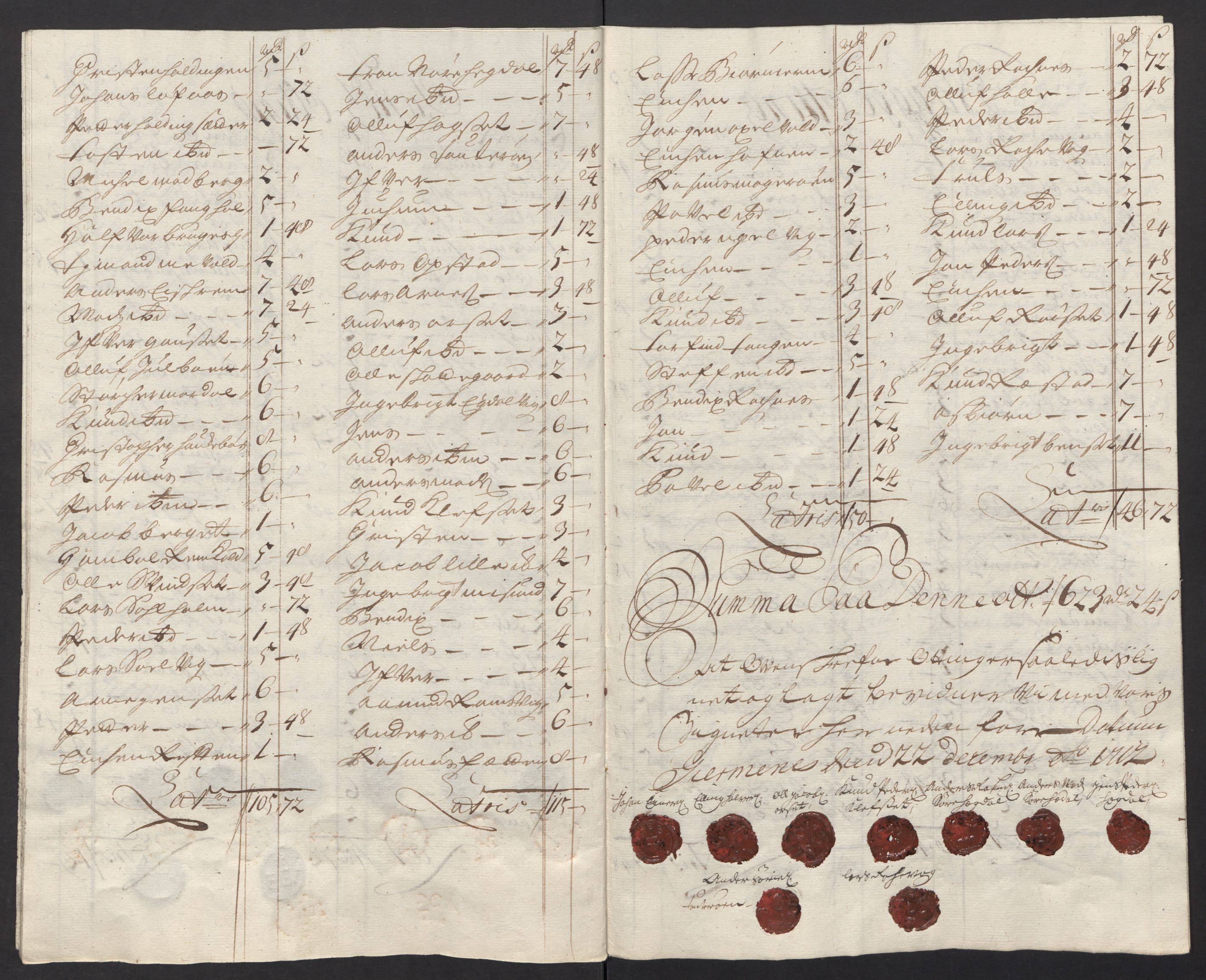 Rentekammeret inntil 1814, Reviderte regnskaper, Fogderegnskap, AV/RA-EA-4092/R55/L3661: Fogderegnskap Romsdal, 1712, p. 119