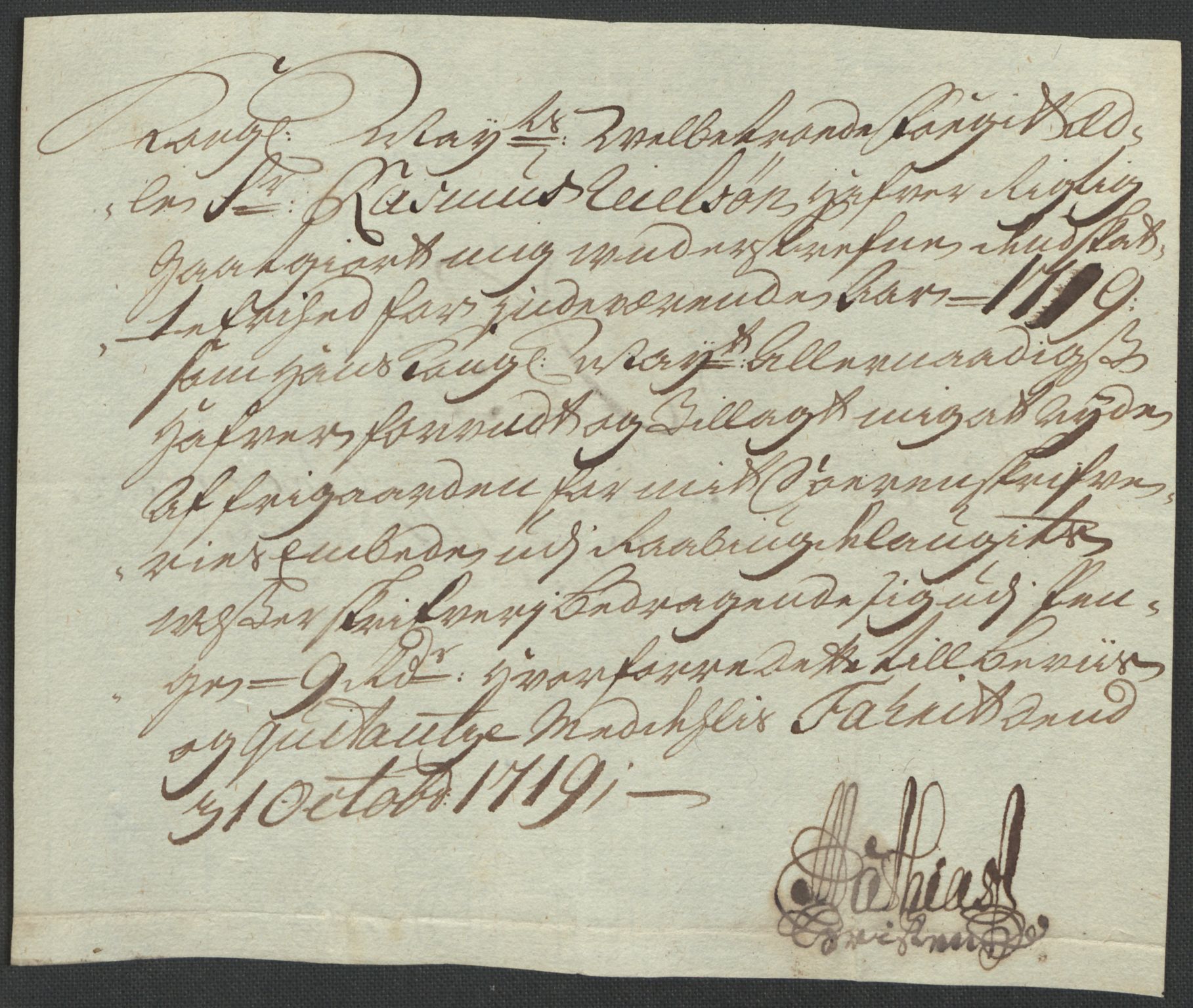 Rentekammeret inntil 1814, Reviderte regnskaper, Fogderegnskap, AV/RA-EA-4092/R40/L2453: Fogderegnskap Råbyggelag, 1718-1719, p. 383