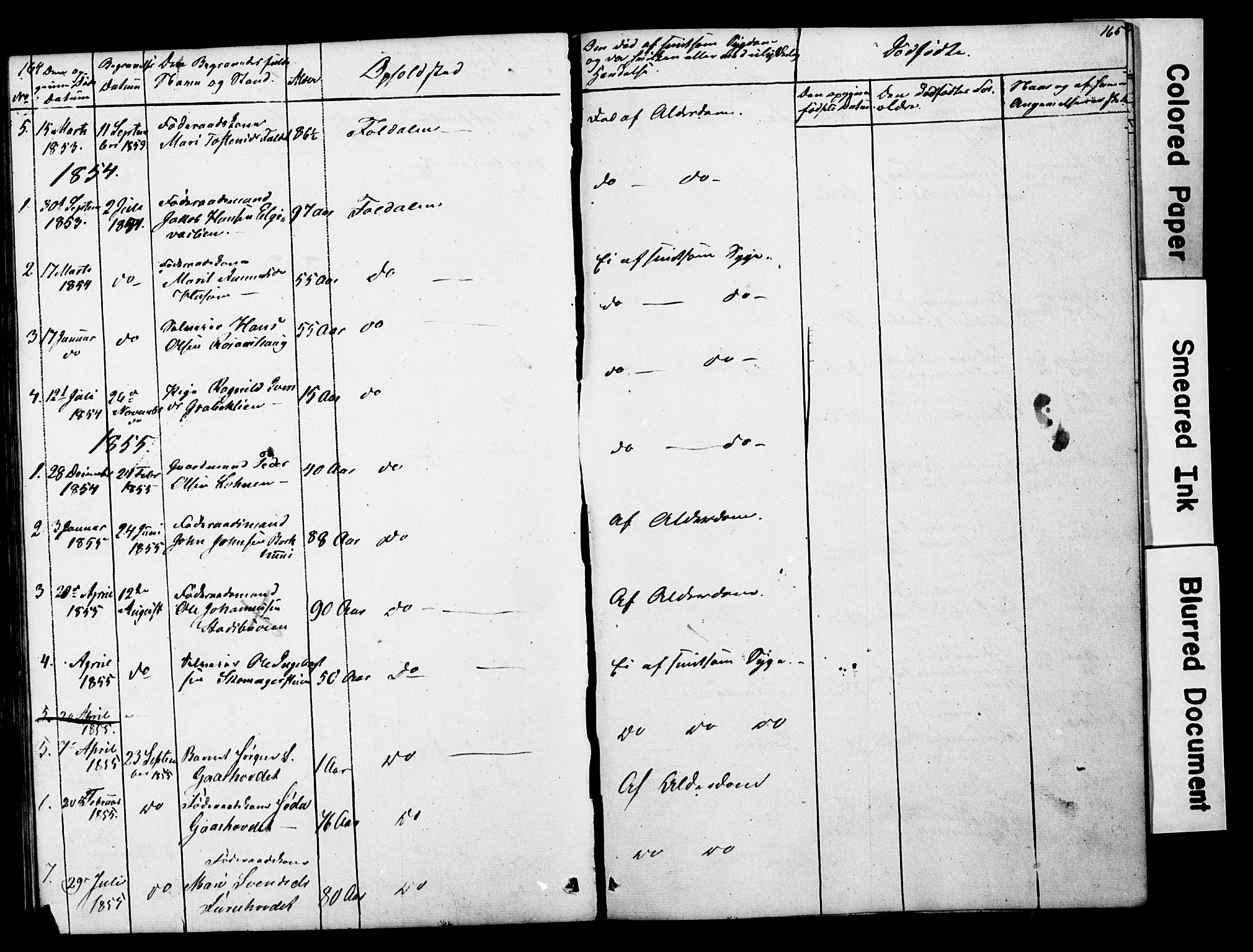 Lesja prestekontor, SAH/PREST-068/H/Ha/Hab/L0014: Parish register (copy) no. 14, 1842-1856, p. 164-165