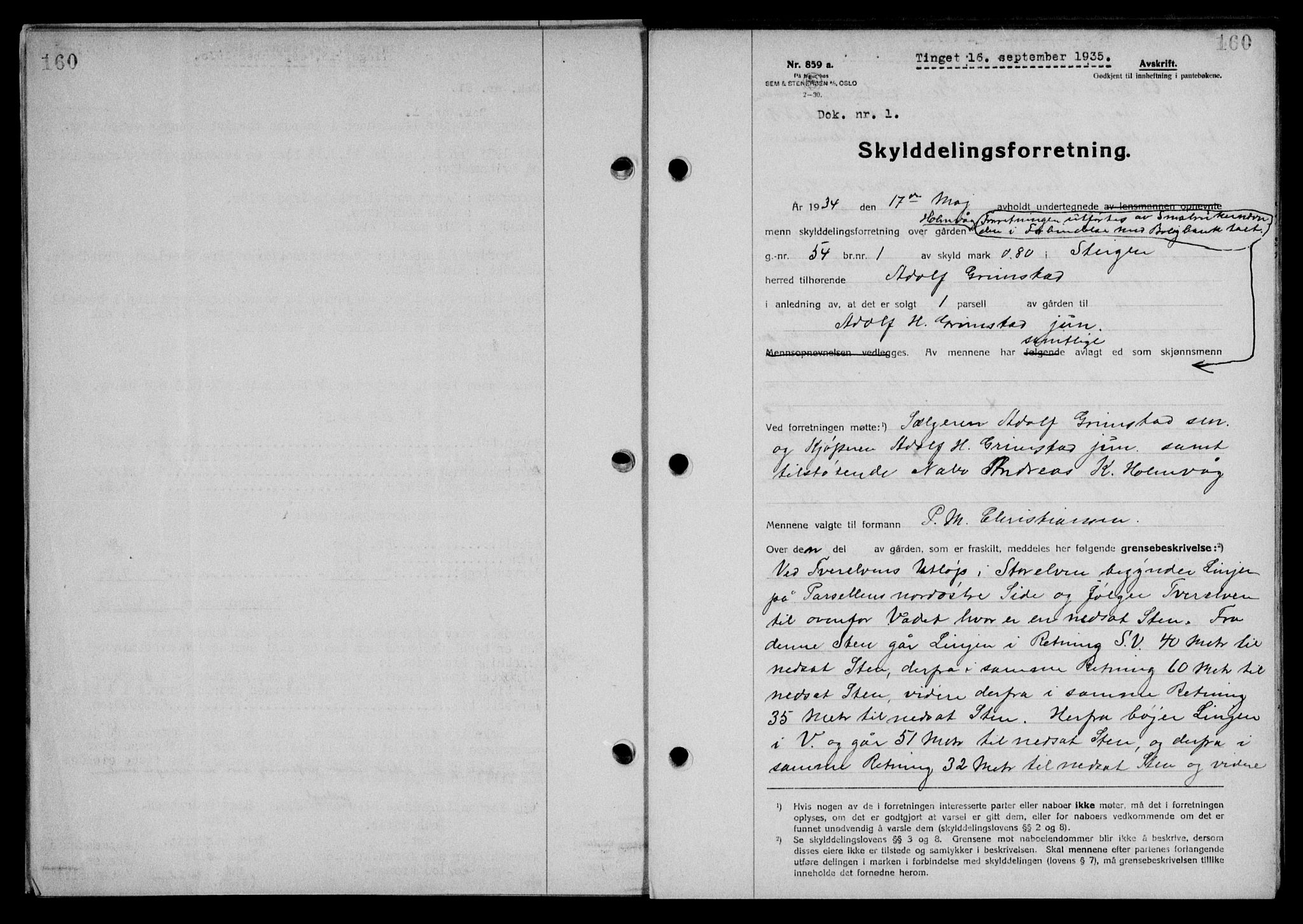 Steigen og Ofoten sorenskriveri, SAT/A-0030/1/2/2C/L0026: Mortgage book no. 30, 1935-1936, Deed date: 16.09.1935