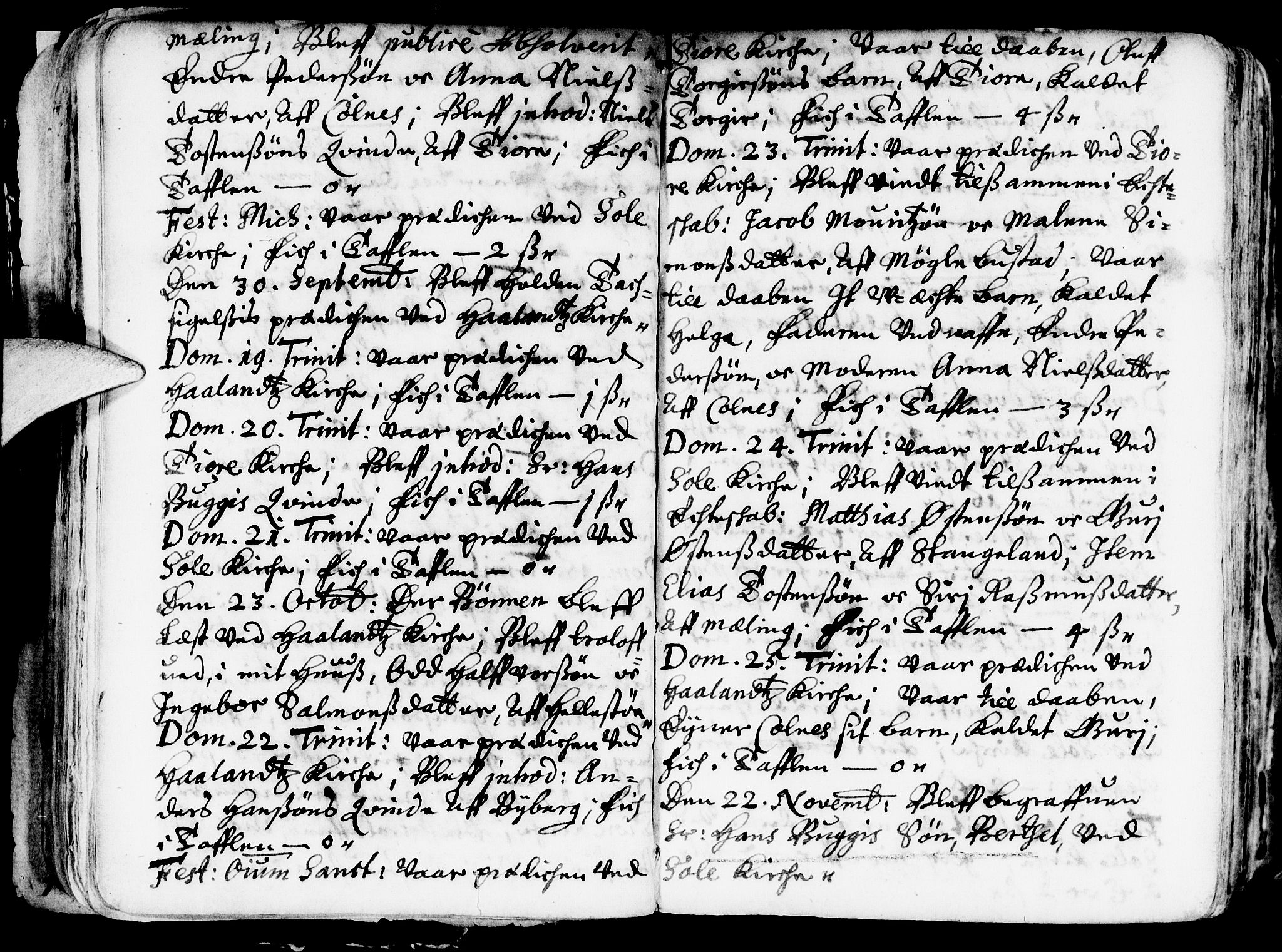 Håland sokneprestkontor, AV/SAST-A-101802/001/30BA/L0001: Parish register (official) no. A 1, 1671-1722