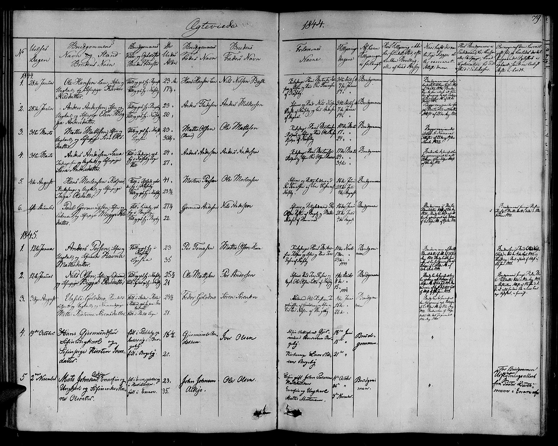 Nesseby sokneprestkontor, AV/SATØ-S-1330/H/Ha/L0001kirke: Parish register (official) no. 1, 1838-1855, p. 79