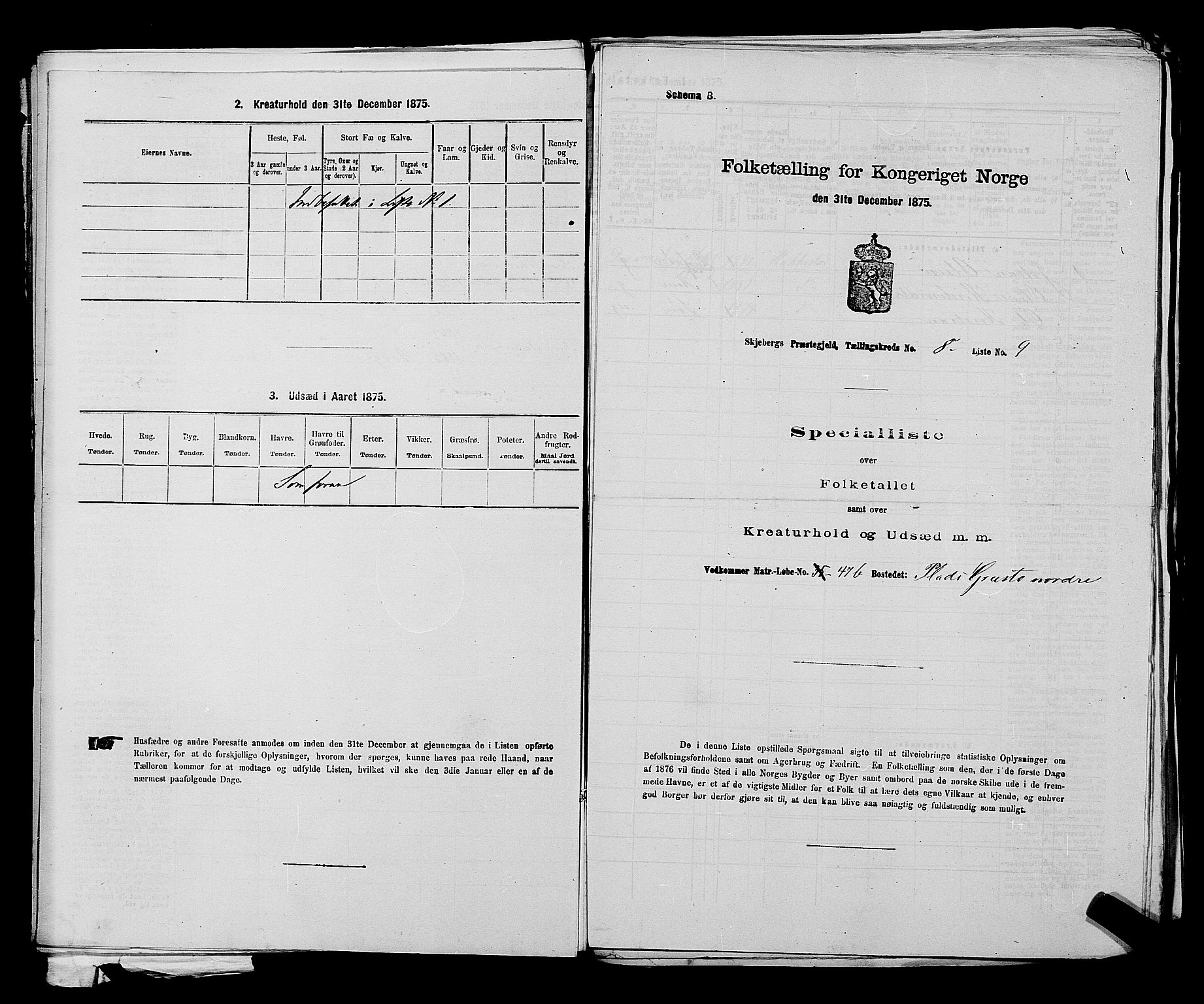 RA, 1875 census for 0115P Skjeberg, 1875, p. 1350
