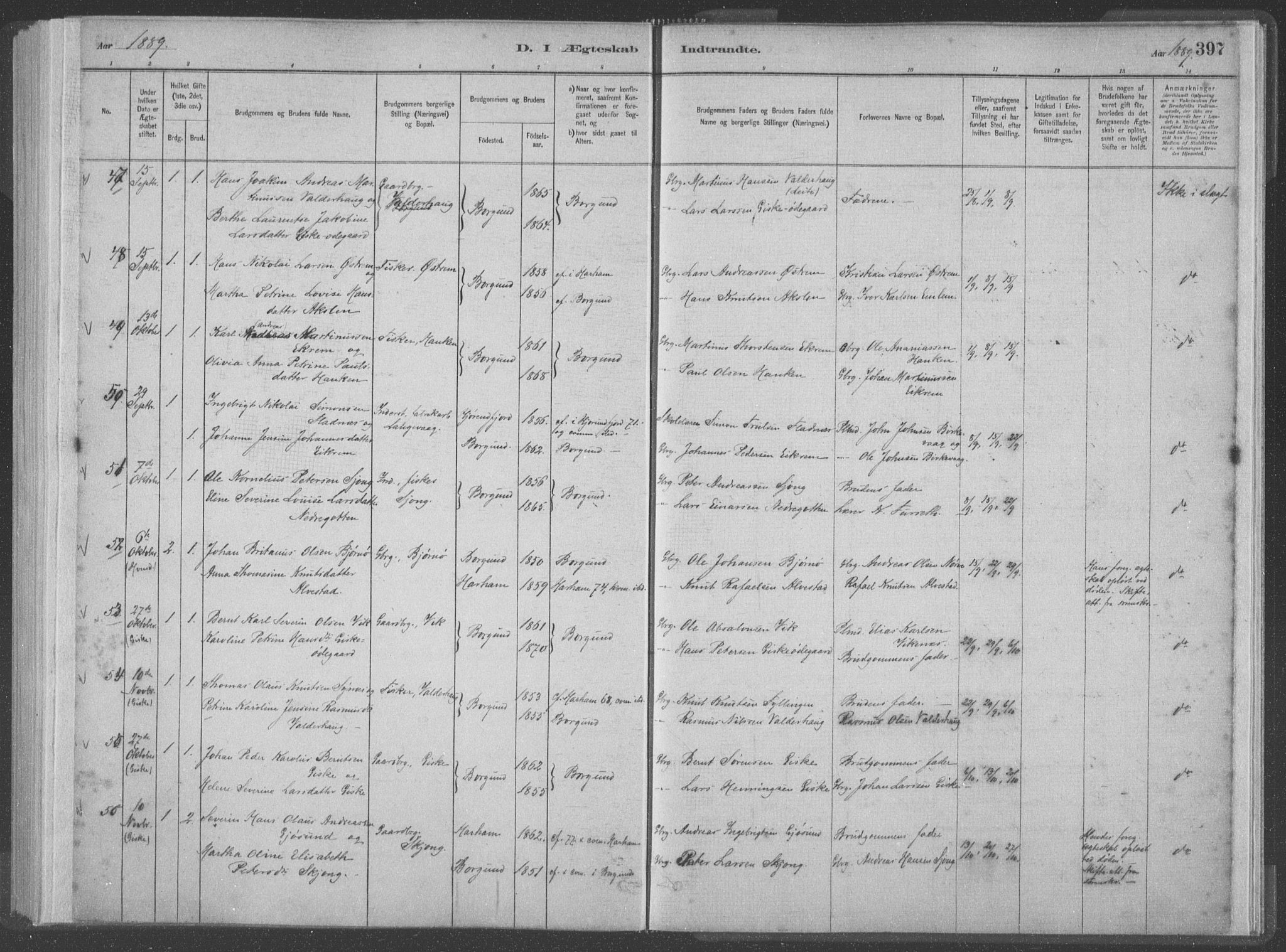 Ministerialprotokoller, klokkerbøker og fødselsregistre - Møre og Romsdal, SAT/A-1454/528/L0402: Parish register (official) no. 528A12II, 1880-1903, p. 397