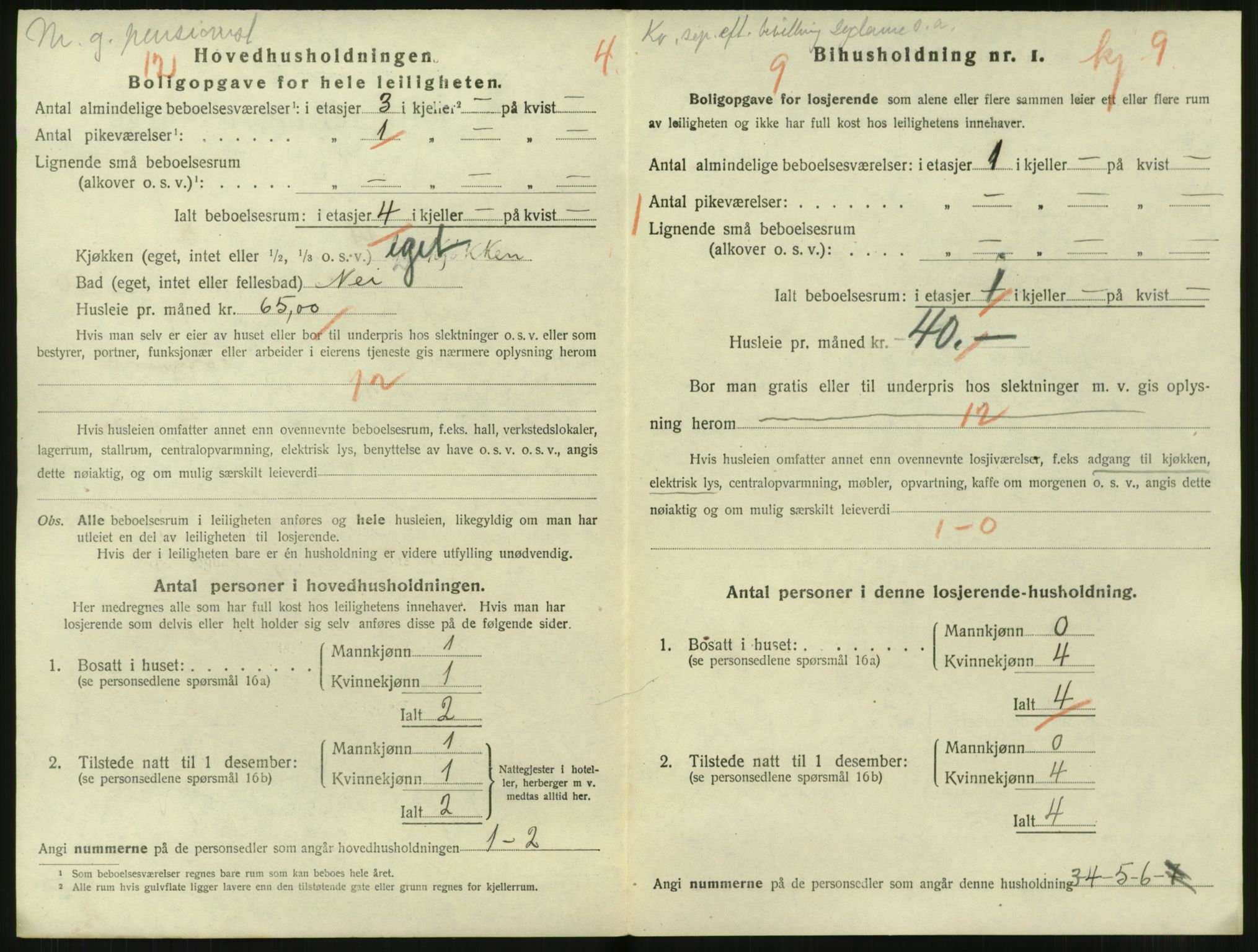 SAT, 1920 census for Trondheim, 1920, p. 27729