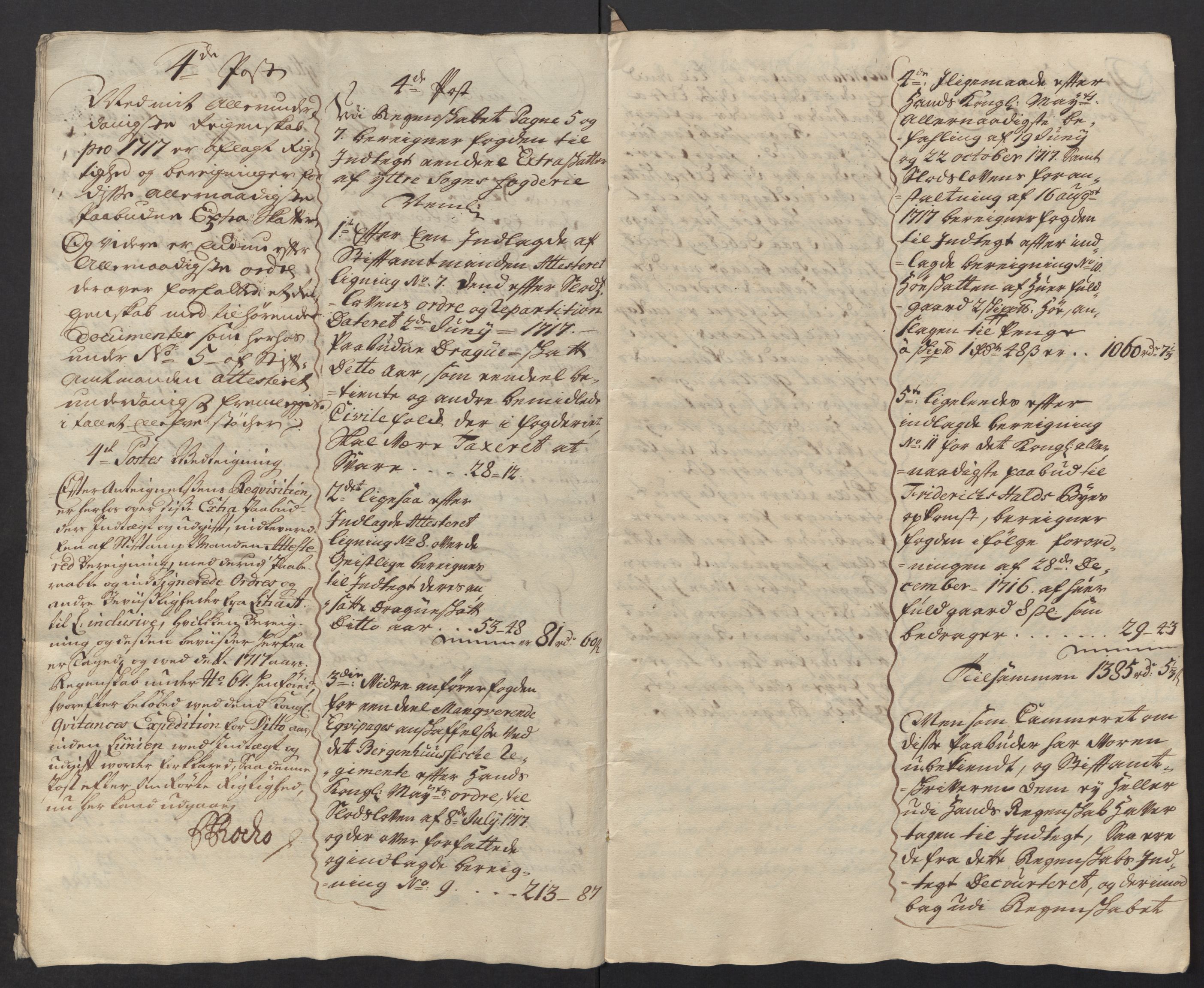 Rentekammeret inntil 1814, Reviderte regnskaper, Fogderegnskap, AV/RA-EA-4092/R52/L3321: Fogderegnskap Sogn, 1717-1718, p. 302