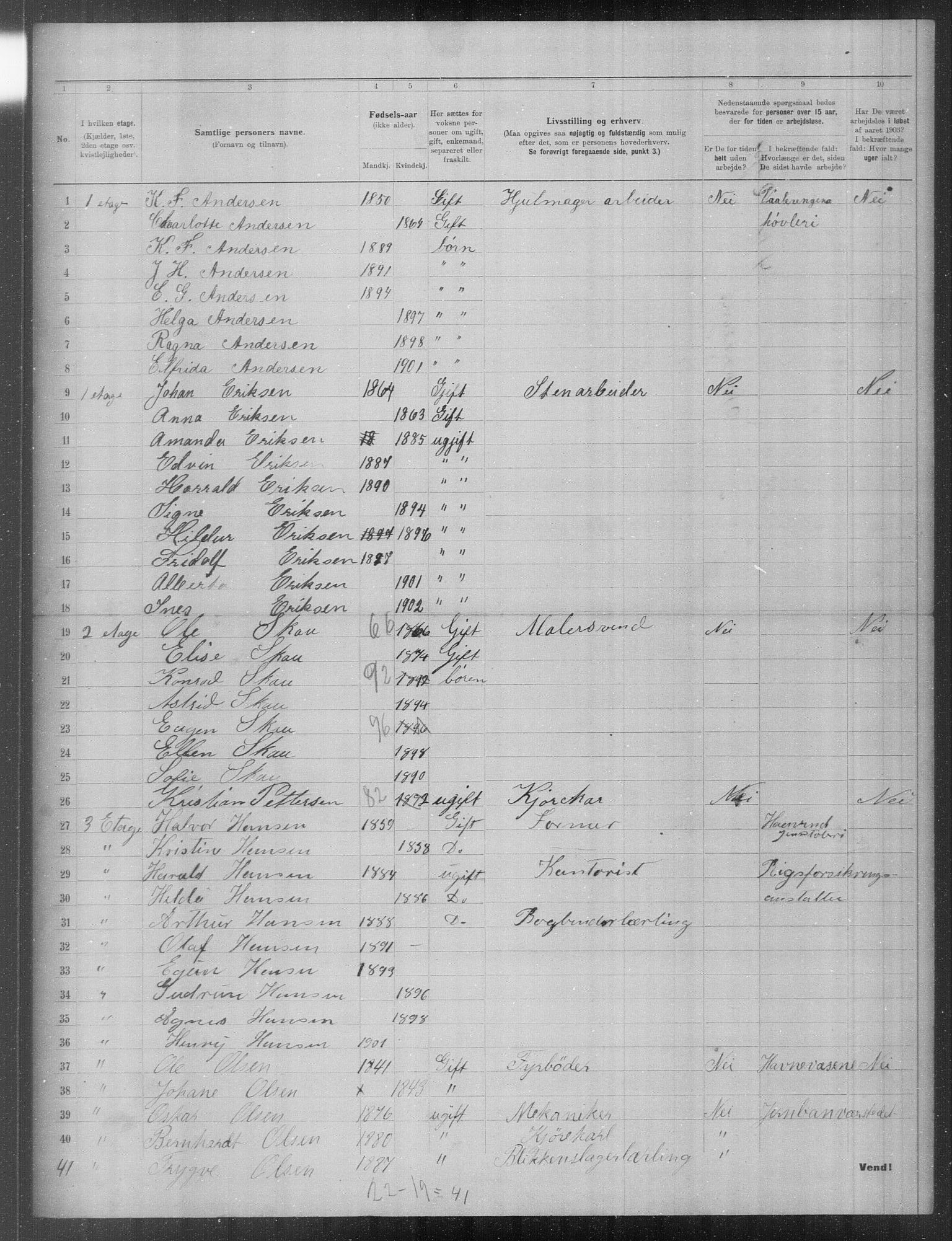 OBA, Municipal Census 1903 for Kristiania, 1903, p. 18760