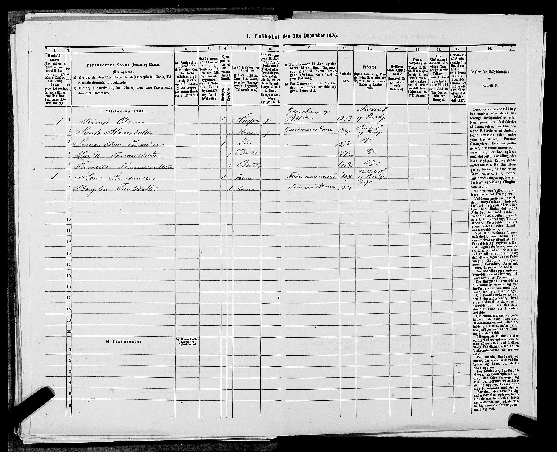 SAST, 1875 census for 1136P Sand, 1875, p. 133