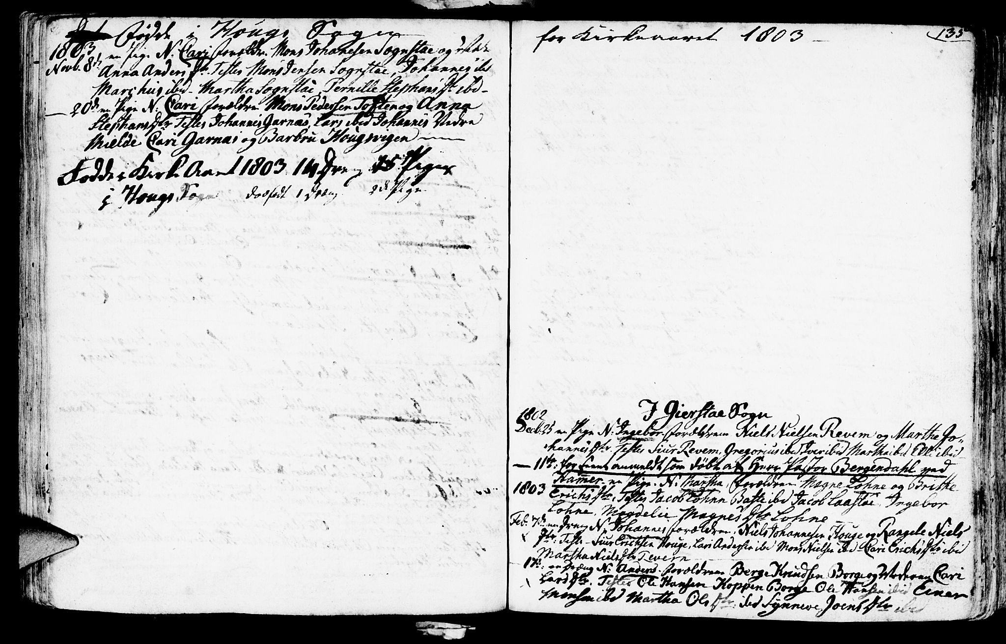 Haus sokneprestembete, AV/SAB-A-75601/H/Haa: Parish register (official) no. A 11, 1796-1816, p. 135