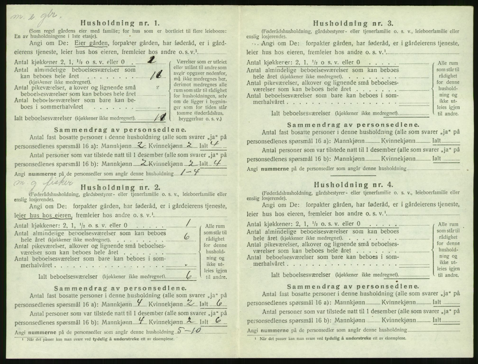 SAT, 1920 census for Edøy, 1920, p. 231