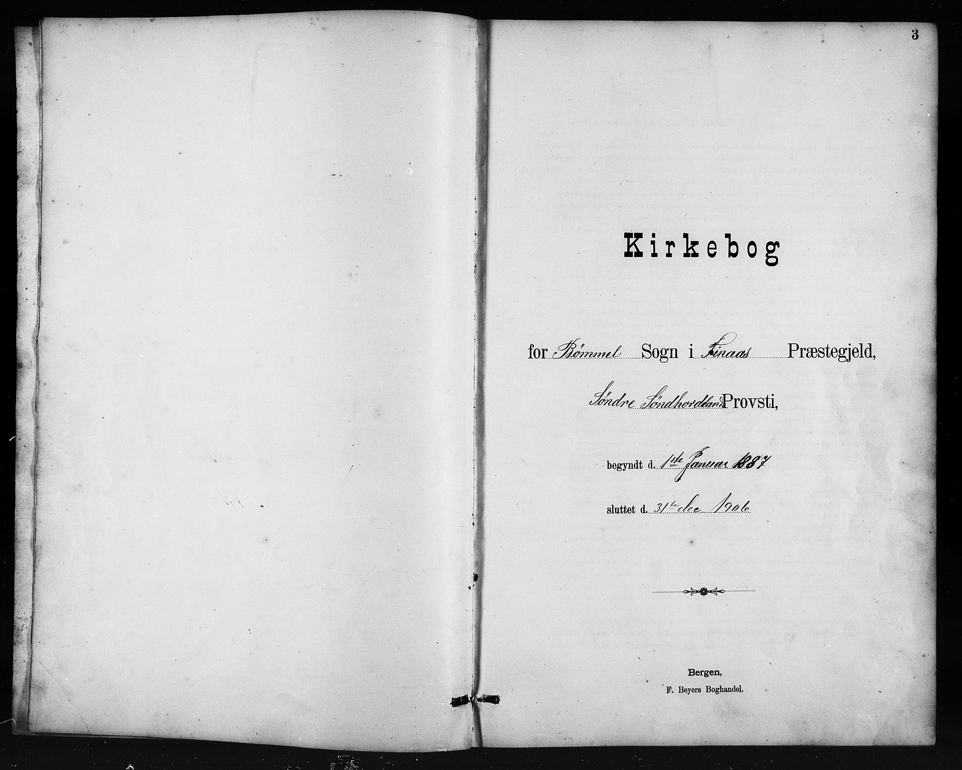 Finnås sokneprestembete, AV/SAB-A-99925/H/Ha/Hab/Habc/L0002: Parish register (copy) no. C 2, 1887-1906, p. 3