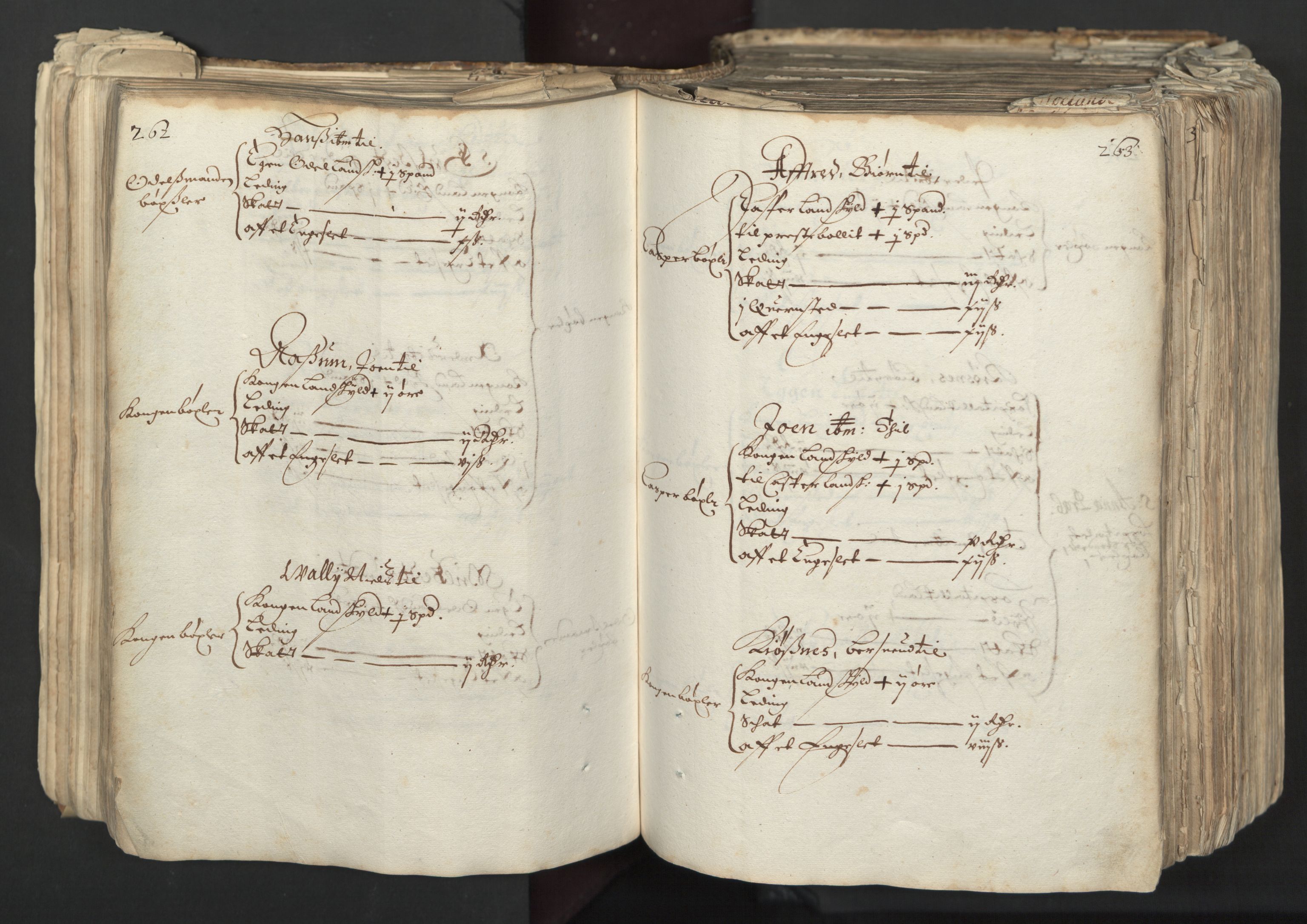Rentekammeret inntil 1814, Realistisk ordnet avdeling, RA/EA-4070/L/L0027: Trondheim lagdømme:, 1661, p. 262-263