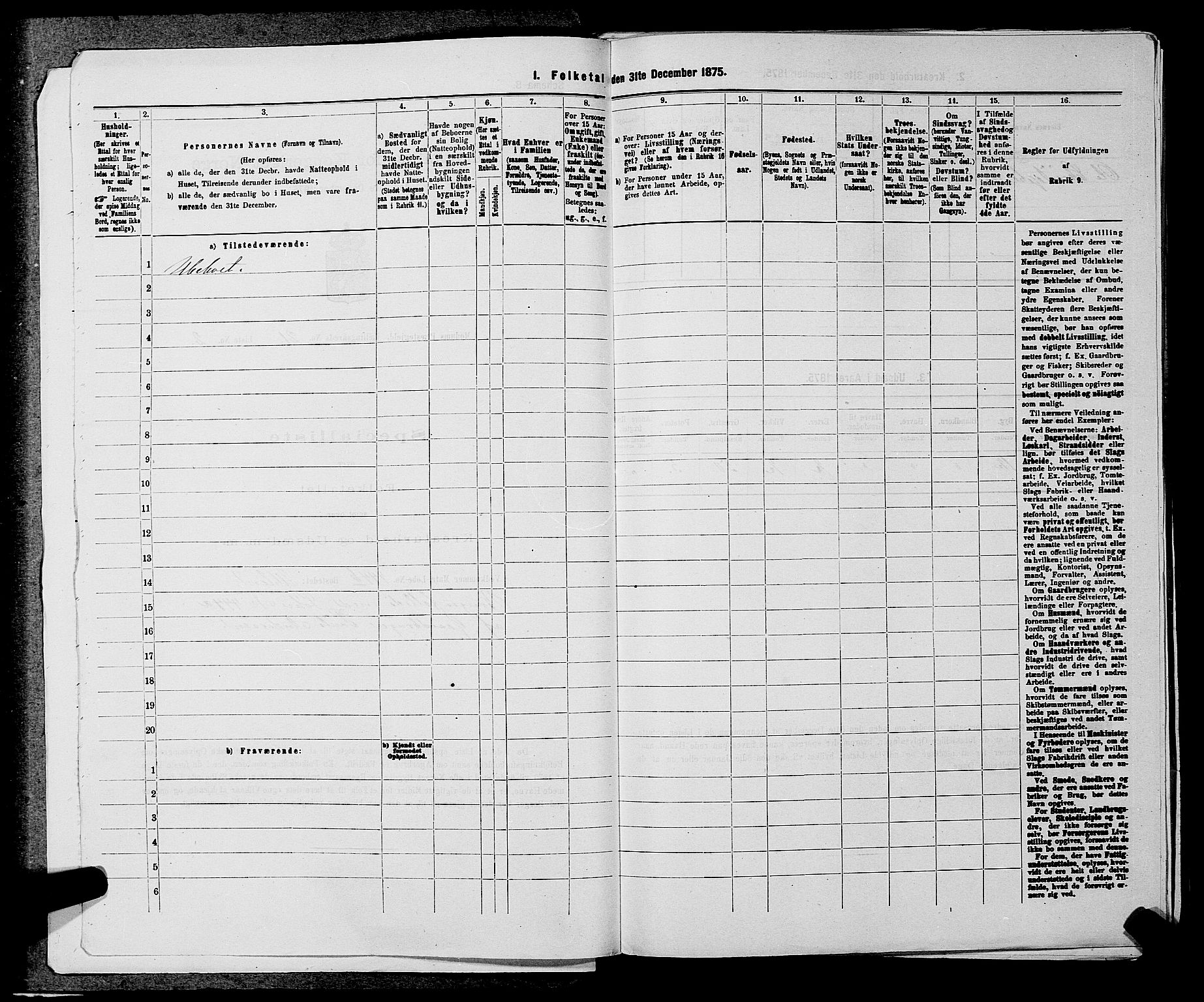 SAKO, 1875 census for 0623P Modum, 1875, p. 2554