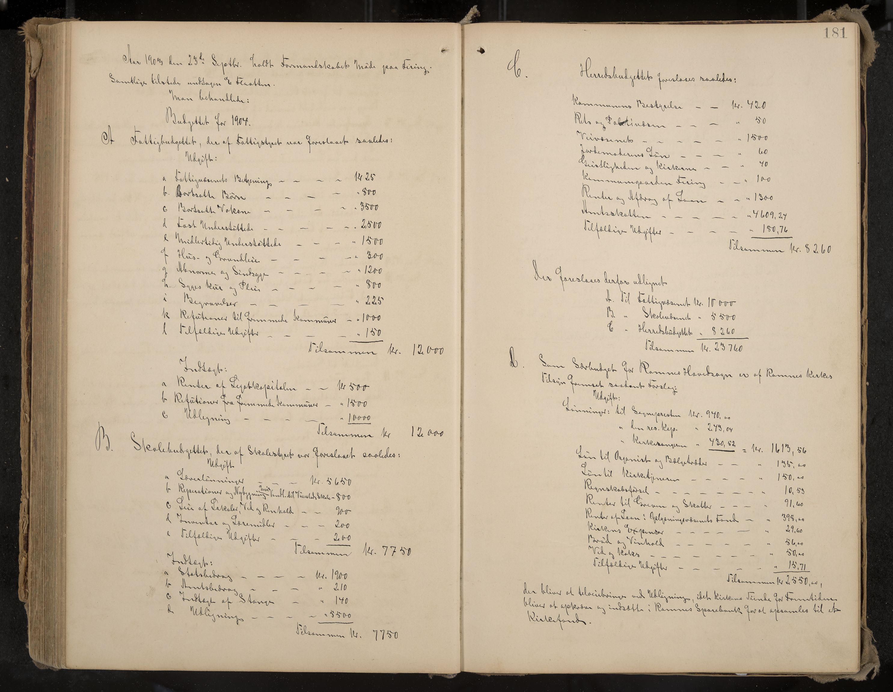 Ramnes formannskap og sentraladministrasjon, IKAK/0718021/A/Aa/L0004: Møtebok, 1892-1907, p. 181