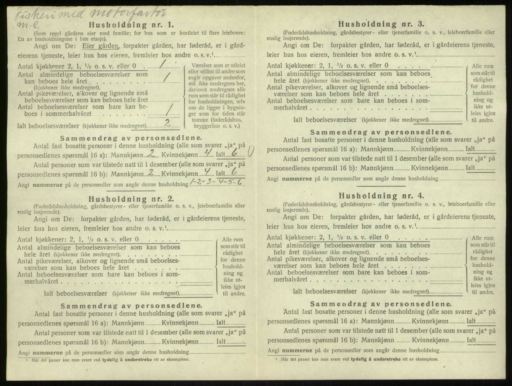 SAB, 1920 census for Austrheim, 1920, p. 716