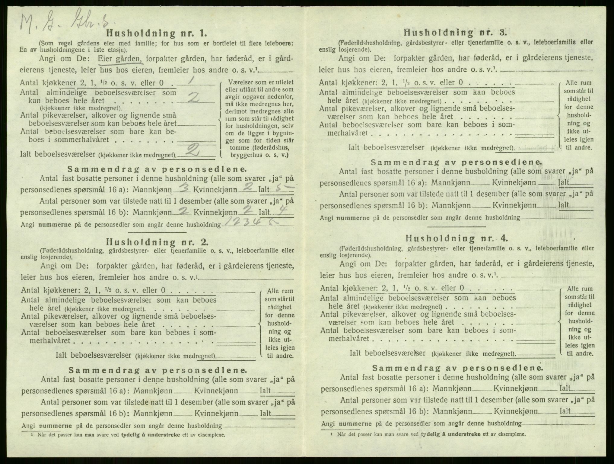 SAKO, 1920 census for Sem, 1920, p. 1280