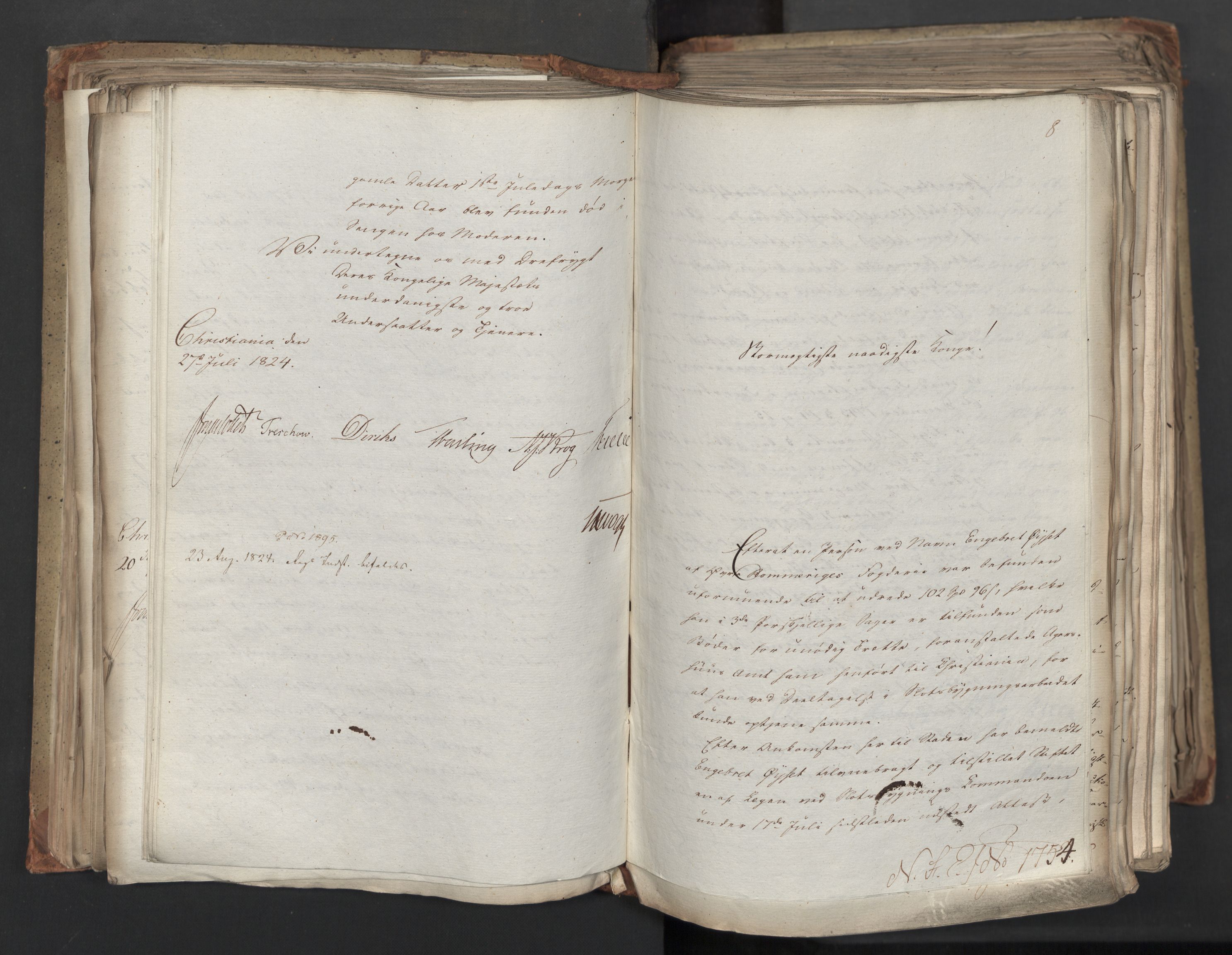 Statsrådsavdelingen i Stockholm, AV/RA-S-1003/D/Da/L0039: Regjeringsinnstillinger nr. 1661-1946, 1824, p. 225