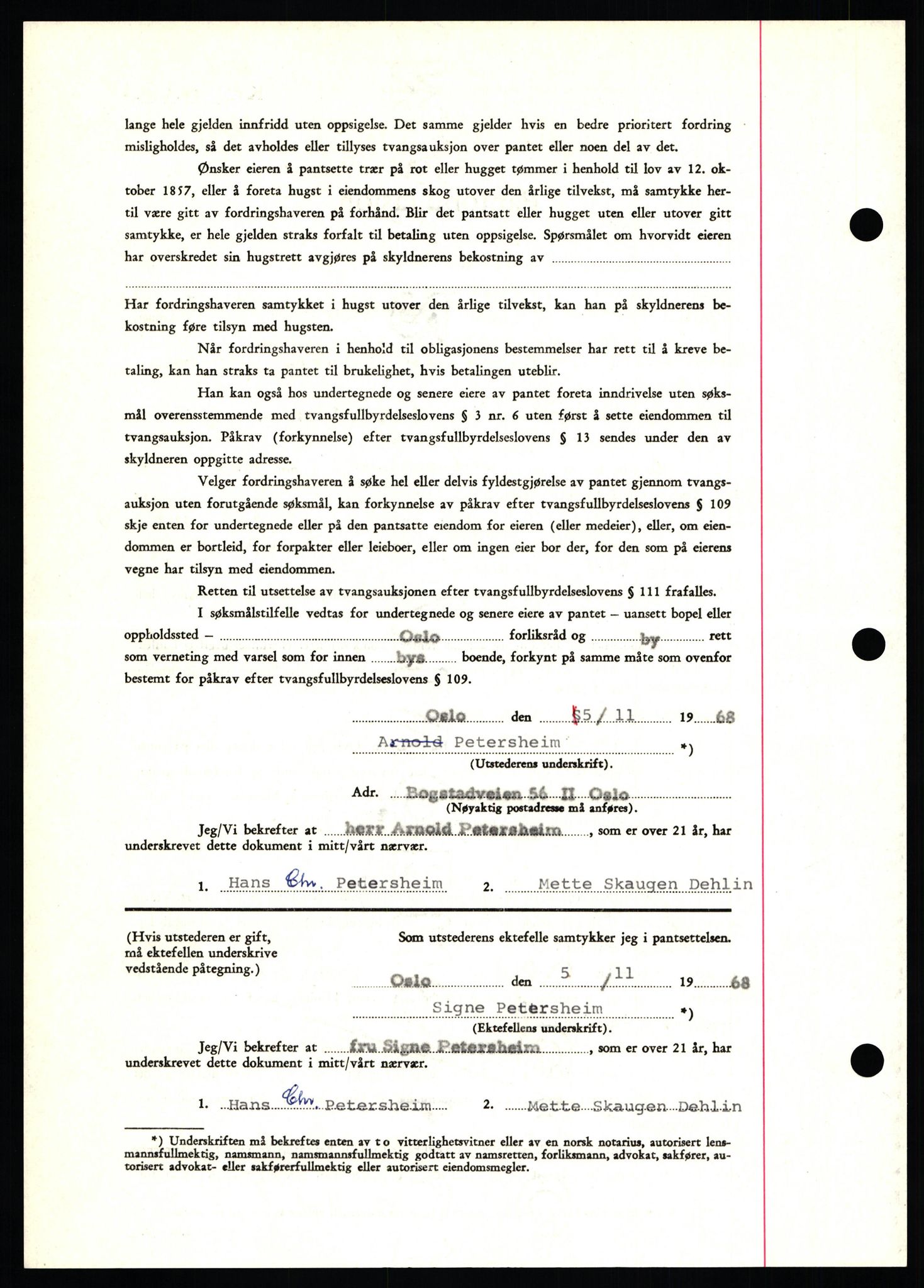 Nord-Hedmark sorenskriveri, AV/SAH-TING-012/H/Hb/Hbf/L0077: Mortgage book no. B77, 1968-1969, Diary no: : 5839/1968