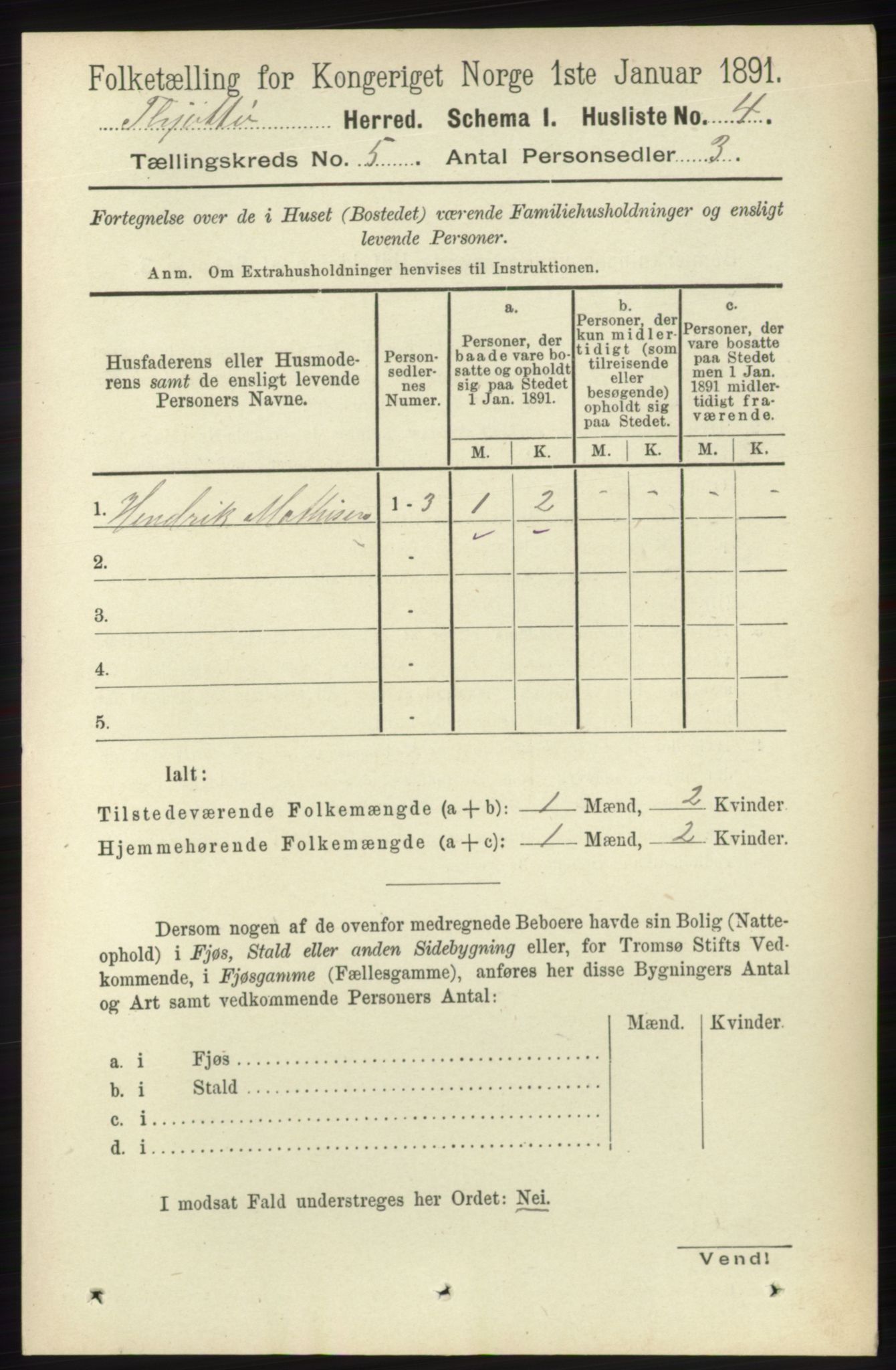 RA, 1891 census for 1817 Tjøtta, 1891, p. 2324