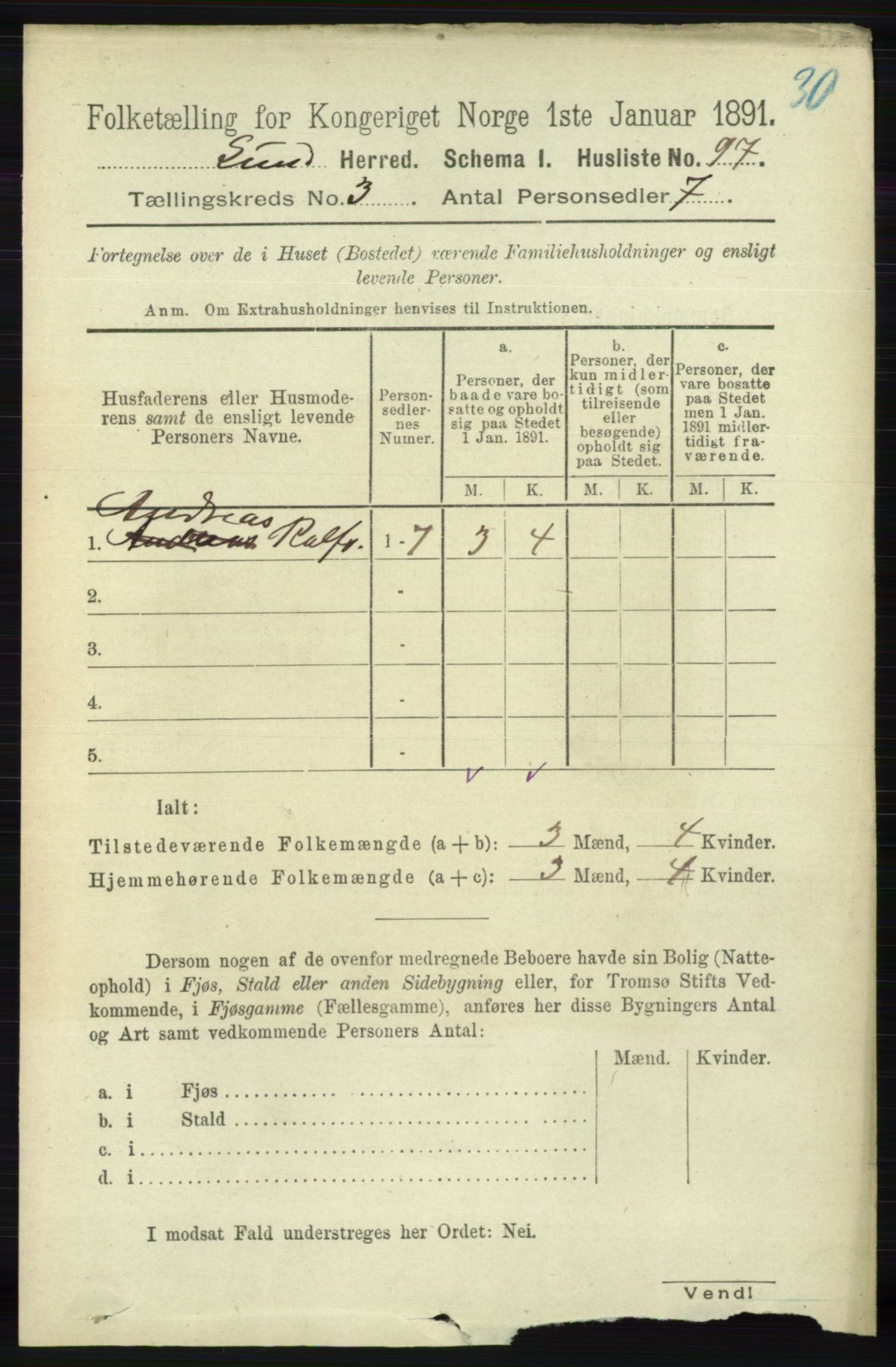 RA, 1891 census for 1112 Lund, 1891, p. 602
