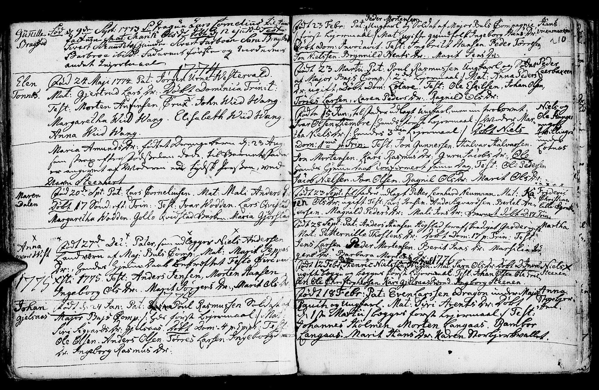 Ministerialprotokoller, klokkerbøker og fødselsregistre - Nord-Trøndelag, SAT/A-1458/730/L0273: Parish register (official) no. 730A02, 1762-1802, p. 210