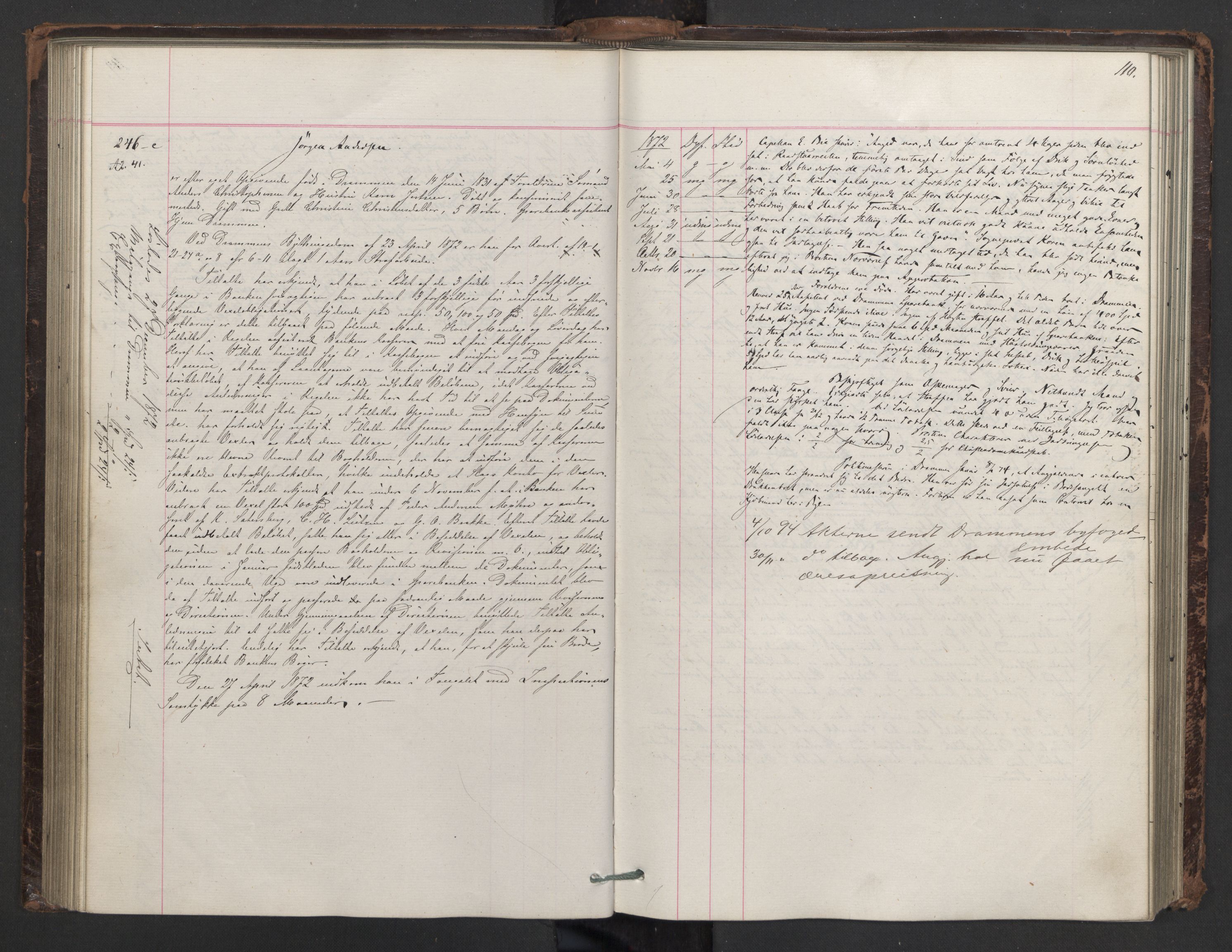 Botsfengslet, AV/RA-S-1539/D/Db/Dbb/L0014: 137e - 437e, 1871-1873, p. 110