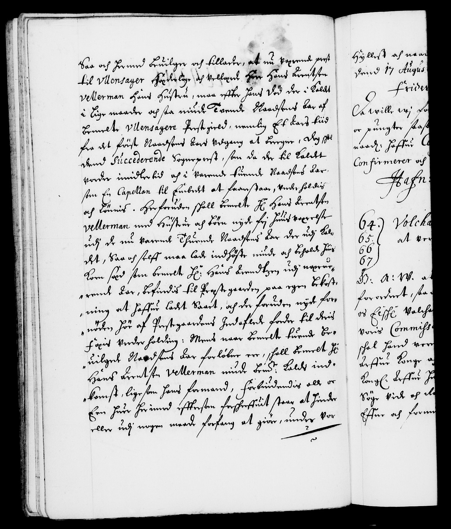 Danske Kanselli 1572-1799, RA/EA-3023/F/Fc/Fca/Fcaa/L0012: Norske registre (mikrofilm), 1674-1680, p. 134b