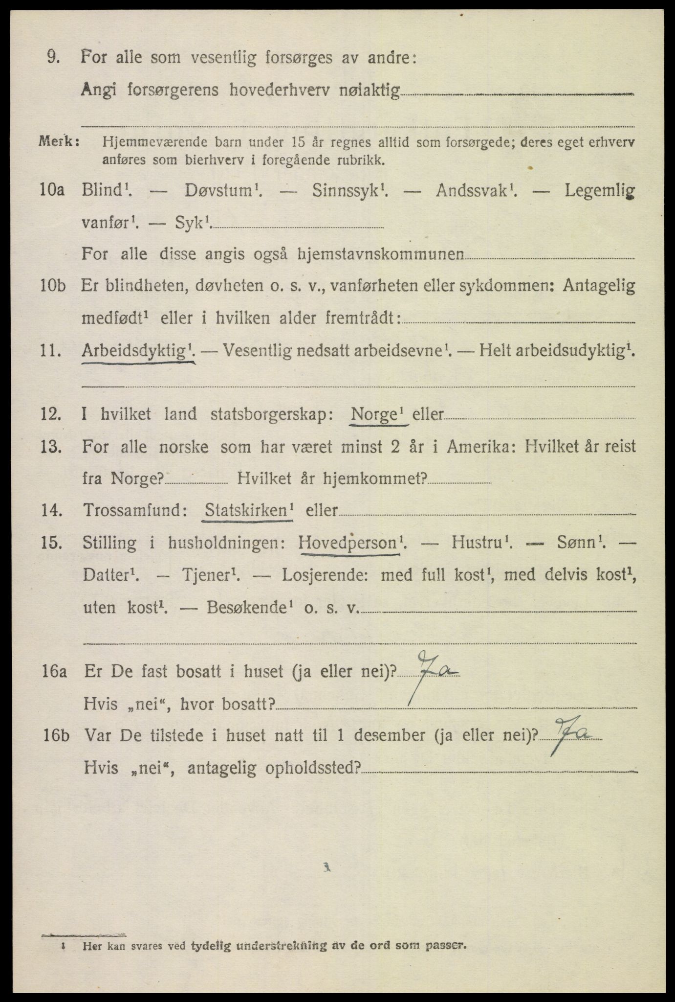 SAK, 1920 census for Finsland, 1920, p. 1797