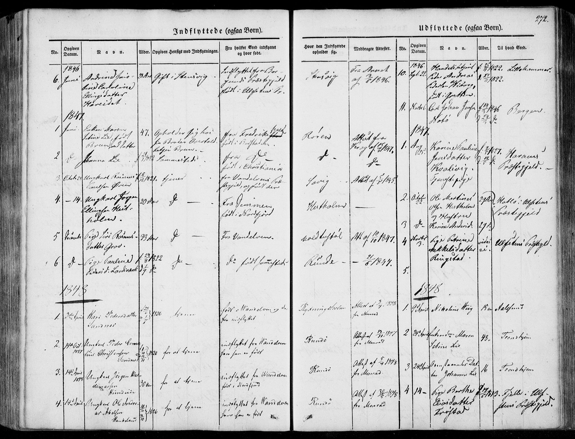 Ministerialprotokoller, klokkerbøker og fødselsregistre - Møre og Romsdal, AV/SAT-A-1454/507/L0070: Parish register (official) no. 507A05, 1842-1873, p. 272