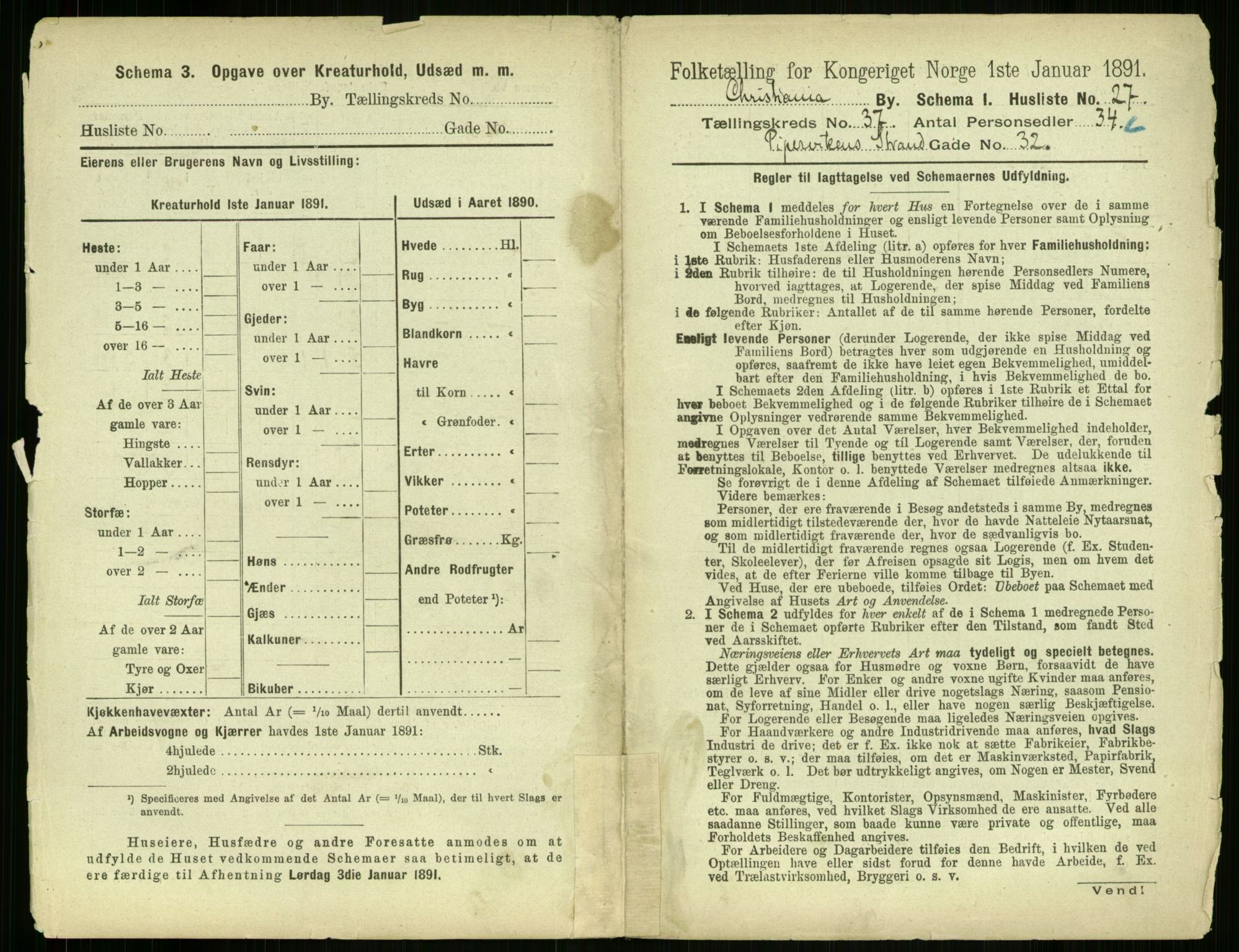 RA, 1891 census for 0301 Kristiania, 1891, p. 20426