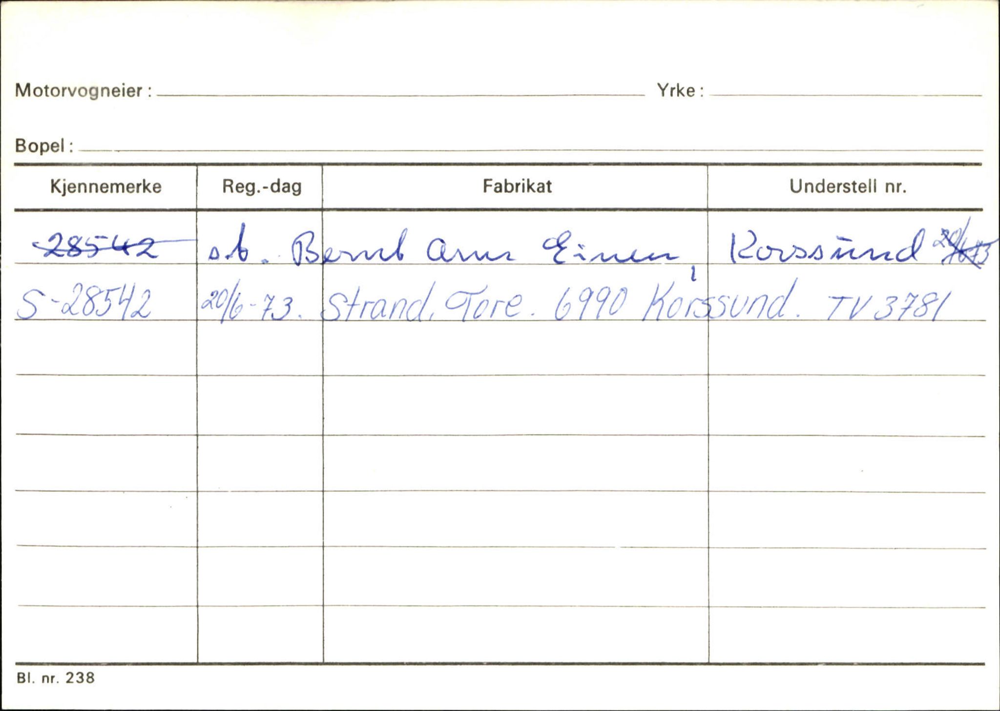 Statens vegvesen, Sogn og Fjordane vegkontor, AV/SAB-A-5301/4/F/L0132: Eigarregister Askvoll A-Å. Balestrand A-Å, 1945-1975, p. 198