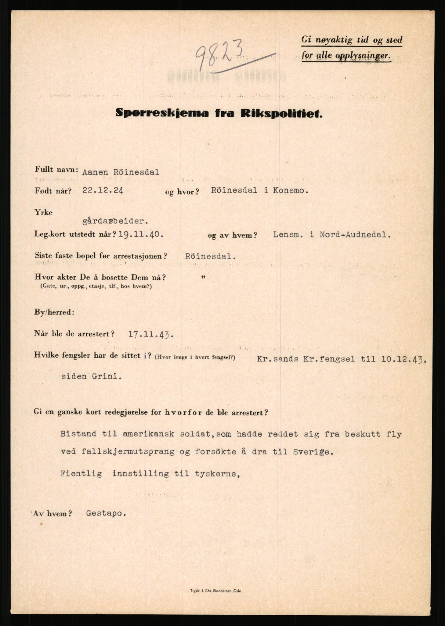 Rikspolitisjefen, AV/RA-S-1560/L/L0014: Pettersen, Aksel - Savosnick, Ernst, 1940-1945, p. 950