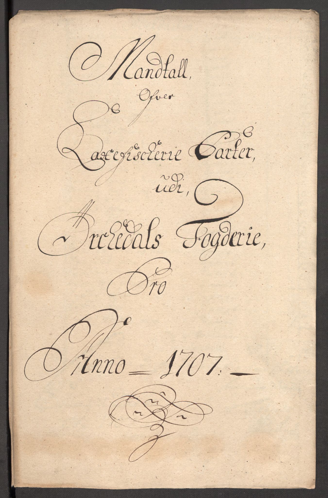 Rentekammeret inntil 1814, Reviderte regnskaper, Fogderegnskap, RA/EA-4092/R60/L3957: Fogderegnskap Orkdal og Gauldal, 1707, p. 264