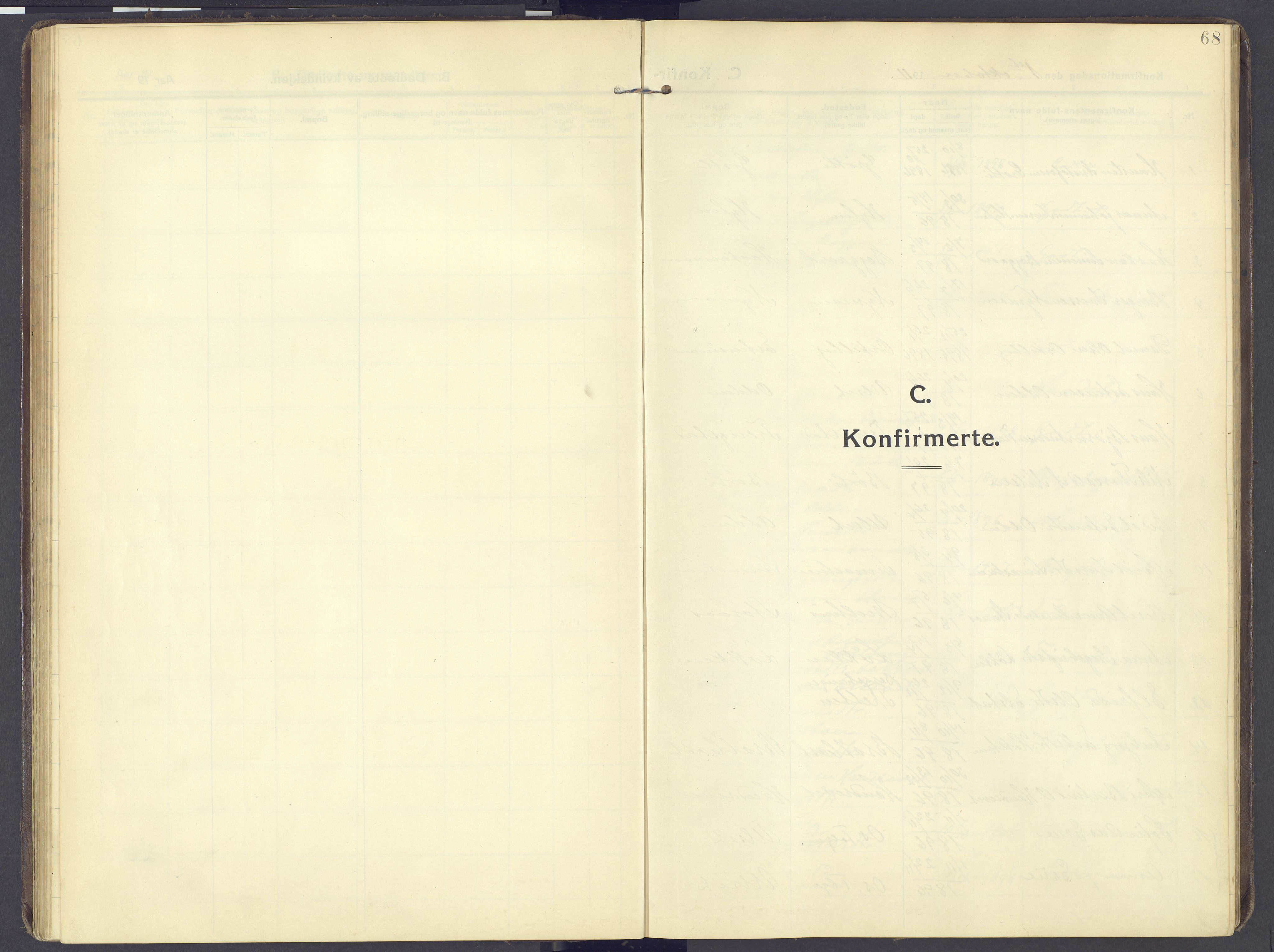 Kvikne prestekontor, SAH/PREST-064/H/Ha/Haa/L0009: Parish register (official) no. 9, 1911-1942, p. 68