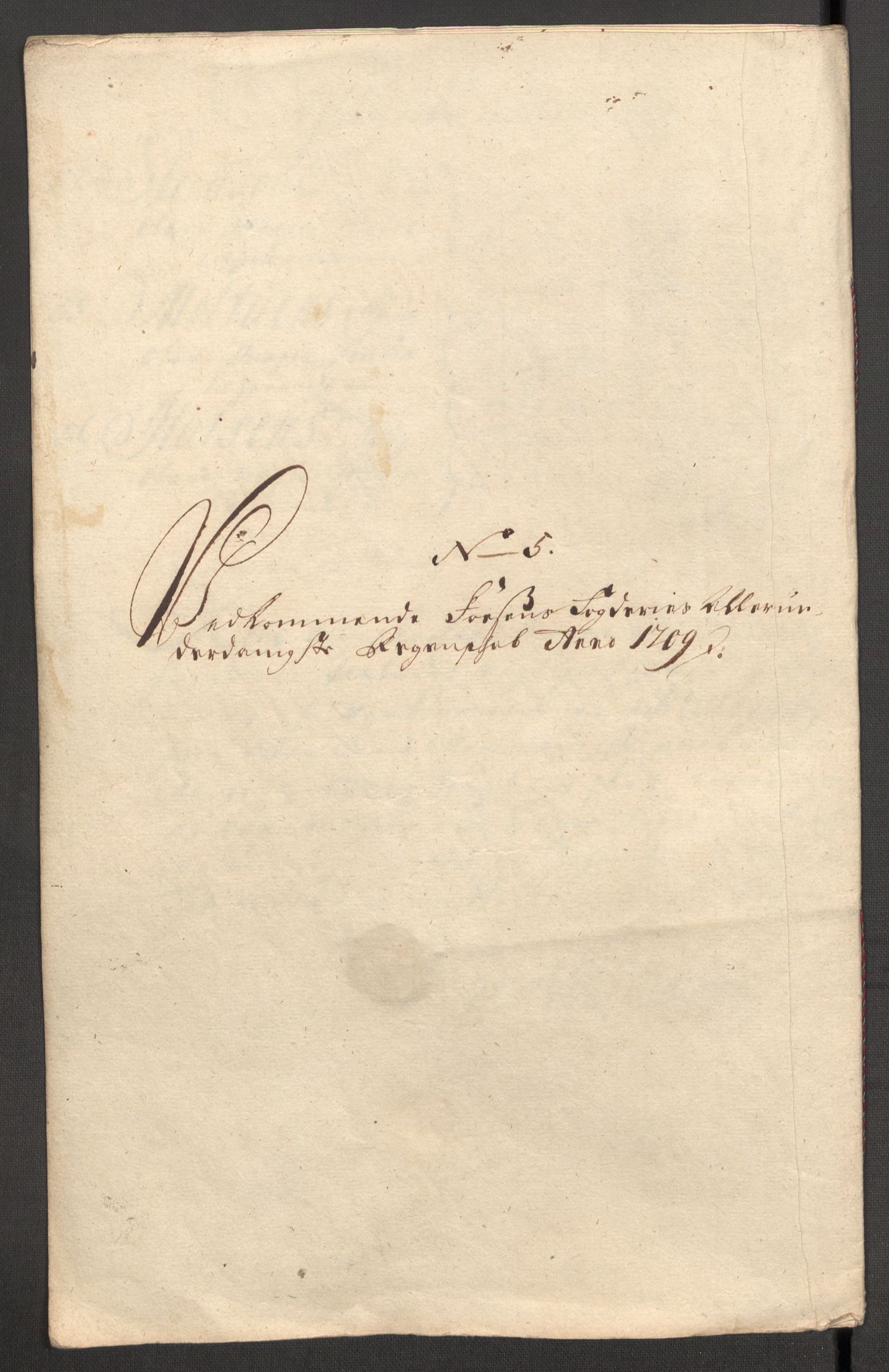 Rentekammeret inntil 1814, Reviderte regnskaper, Fogderegnskap, RA/EA-4092/R57/L3858: Fogderegnskap Fosen, 1708-1709, p. 284