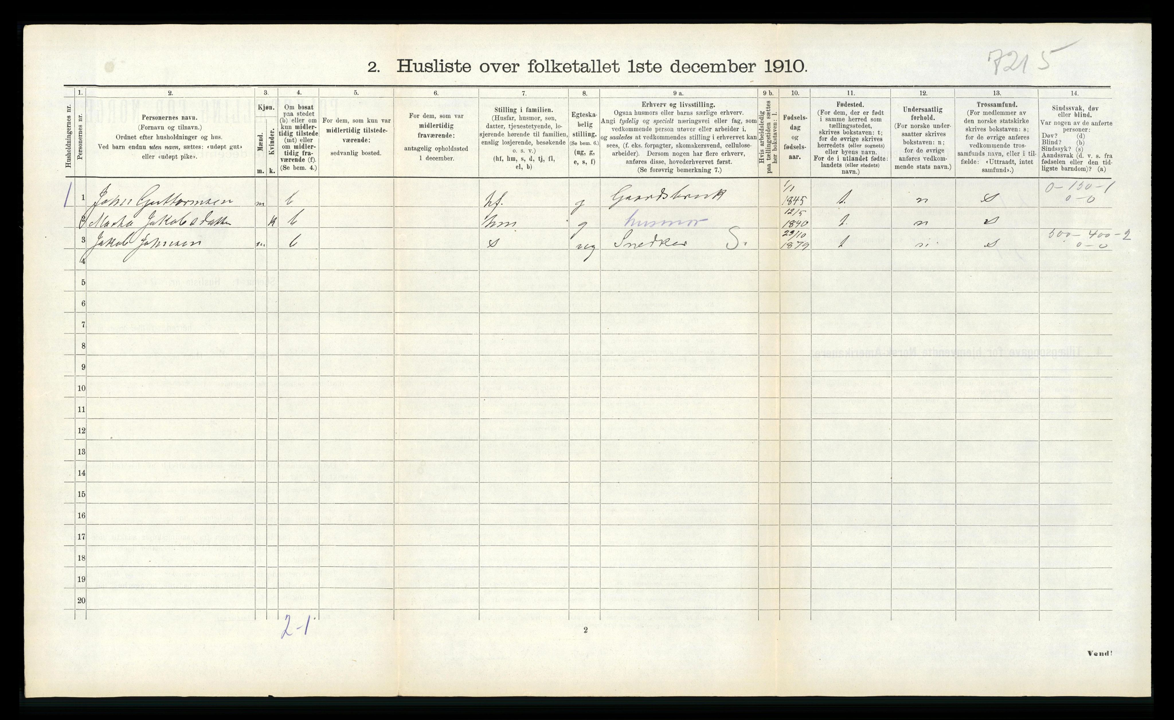 RA, 1910 census for Vik, 1910, p. 428