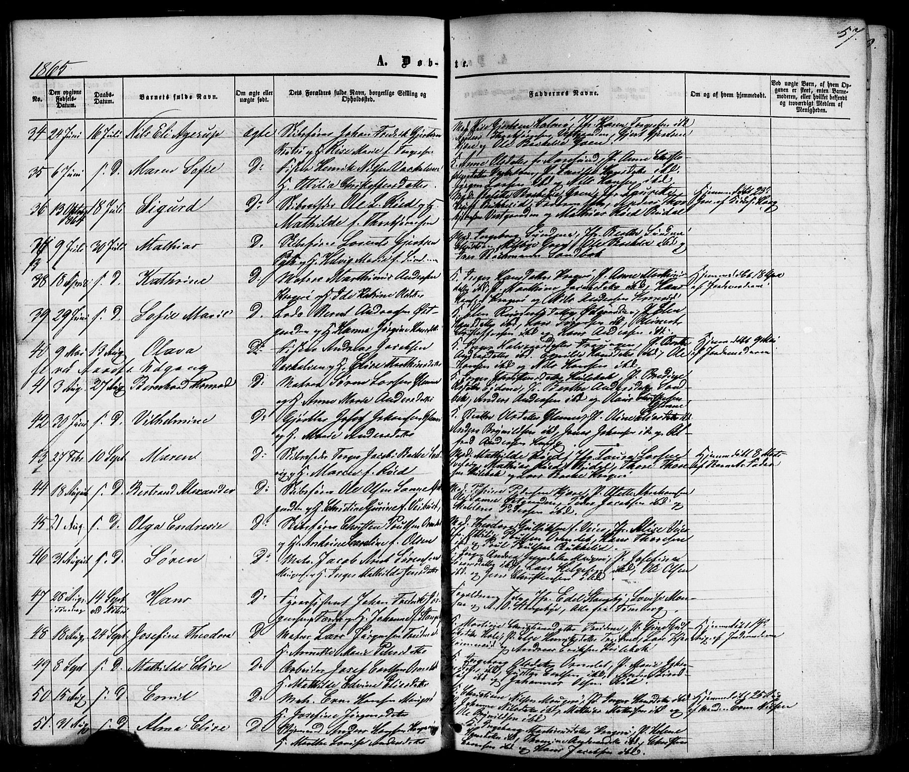 Nøtterøy kirkebøker, SAKO/A-354/G/Gb/L0001: Parish register (copy) no. II 1, 1856-1874, p. 57