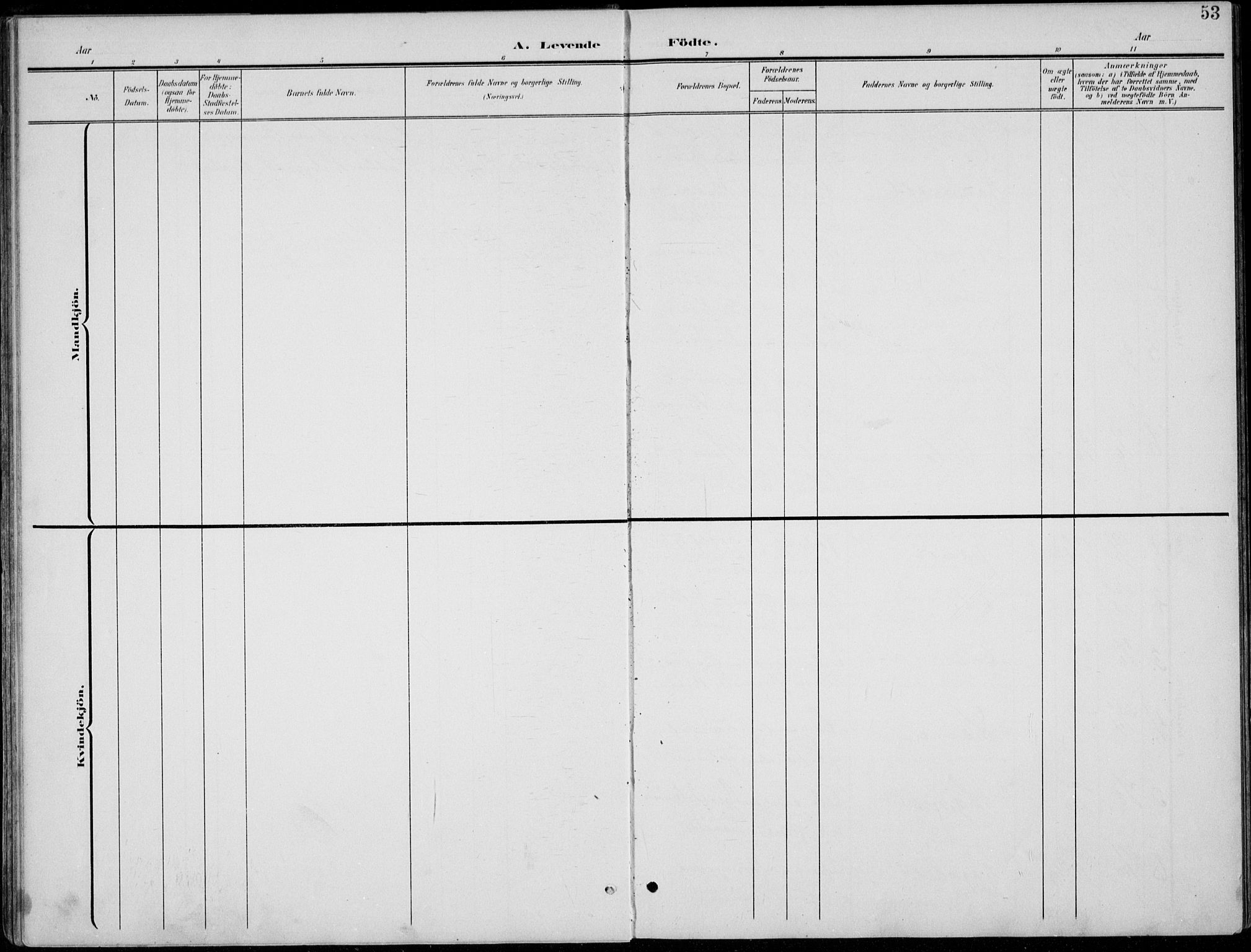 Lom prestekontor, SAH/PREST-070/L/L0006: Parish register (copy) no. 6, 1901-1939, p. 53