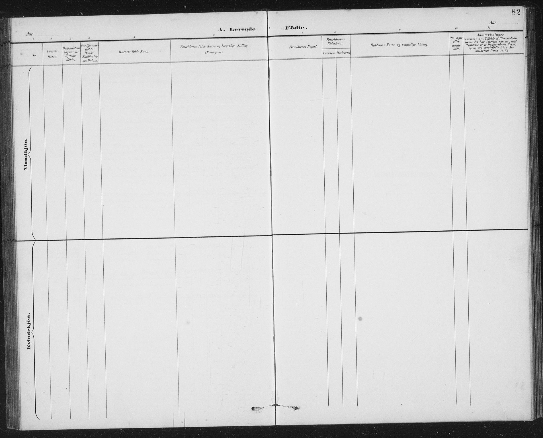 Fjaler sokneprestembete, AV/SAB-A-79801/H/Hab/Habc/L0003: Parish register (copy) no. C 3, 1894-1917, p. 82